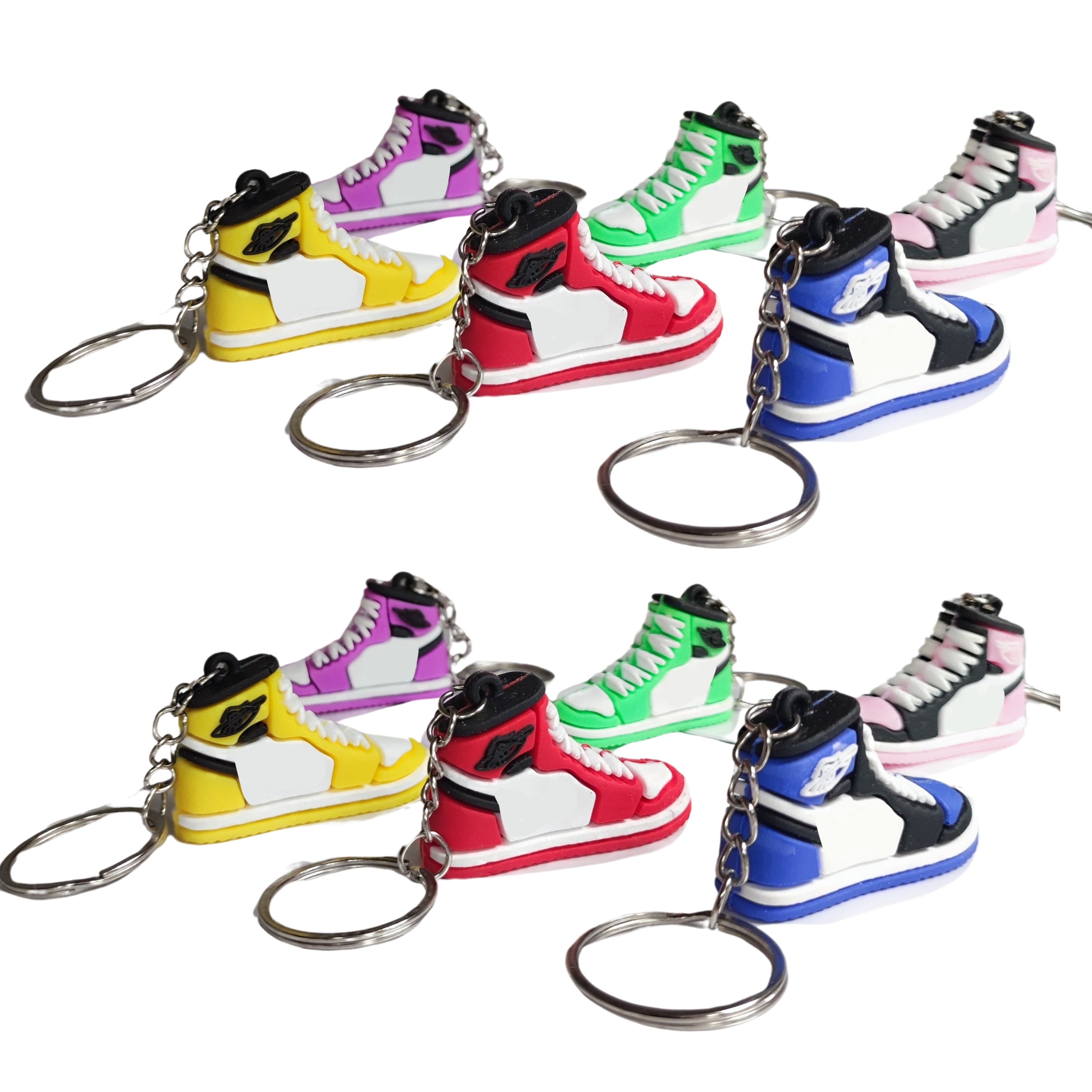 Cool Shoes Trainers Keyring Keychain Basketball Gift Sports Accessory 12 Pack