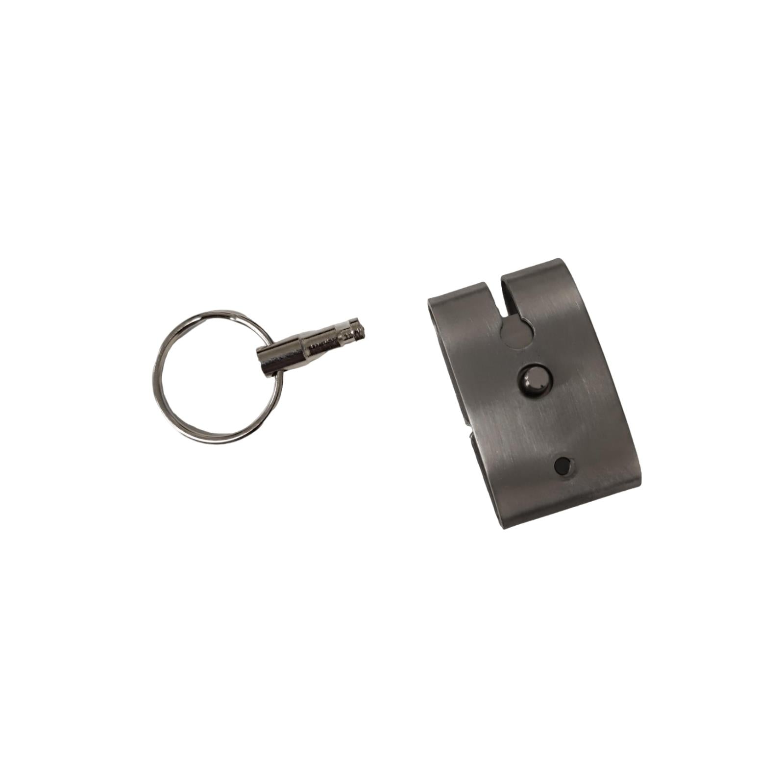 Quick Release Keyring Belt - Detachable Keychain with Slide Snap Lock 12 Pack