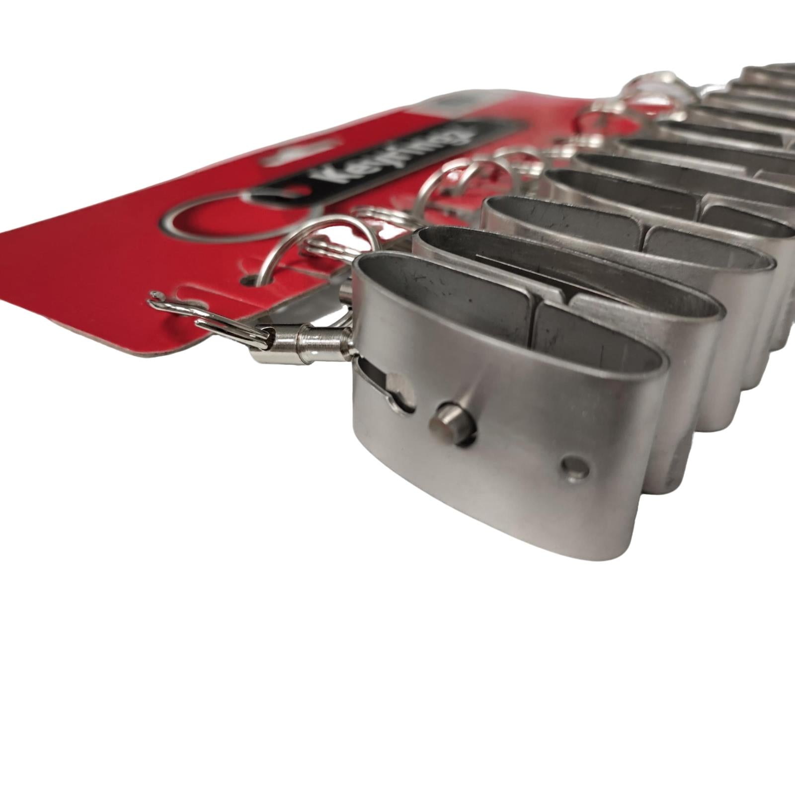 Quick Release Keyring Belt - Detachable Keychain with Slide Snap Lock 12 Pack