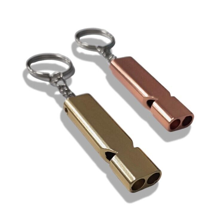 12 Pack Metal Whistles with Keychain - Loud, Durable Whistles for Sports, School - Chame LTD