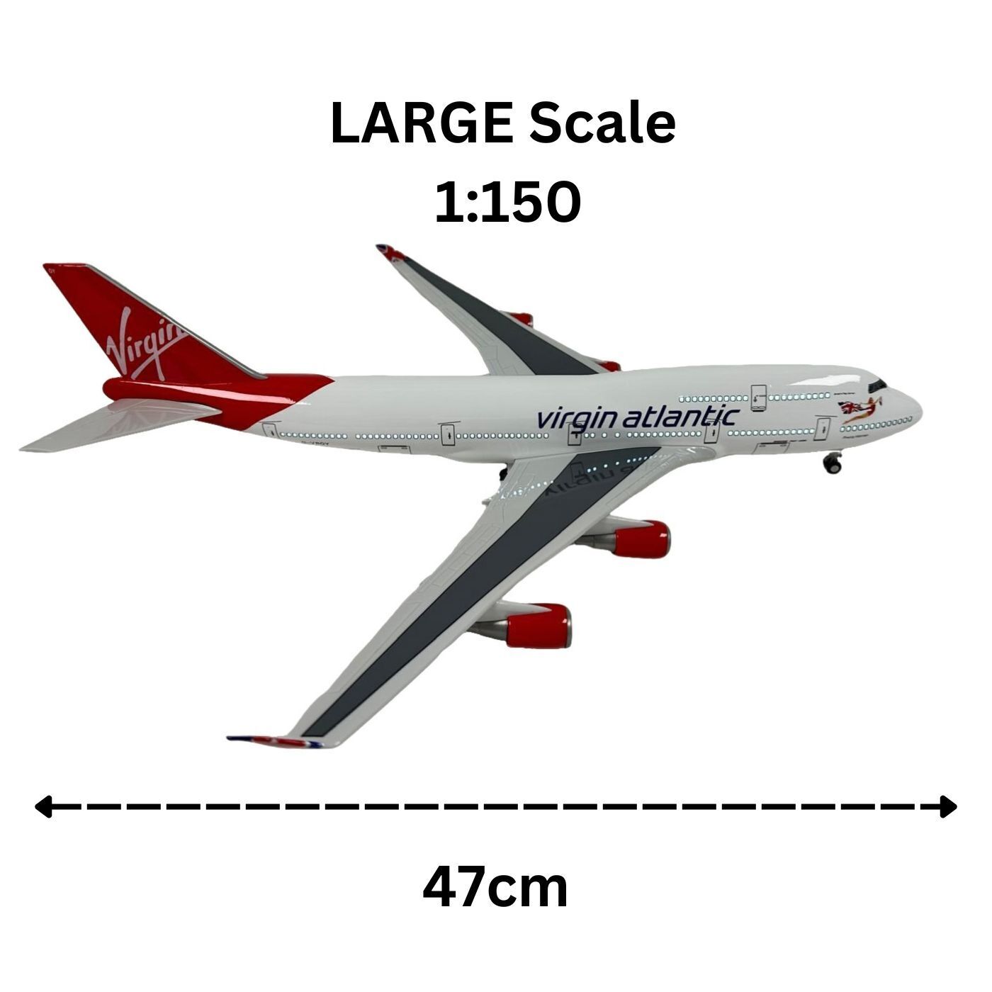 Model Plane Aircraft  Large Scale Premium Airplane Lights Gift Decor with stand