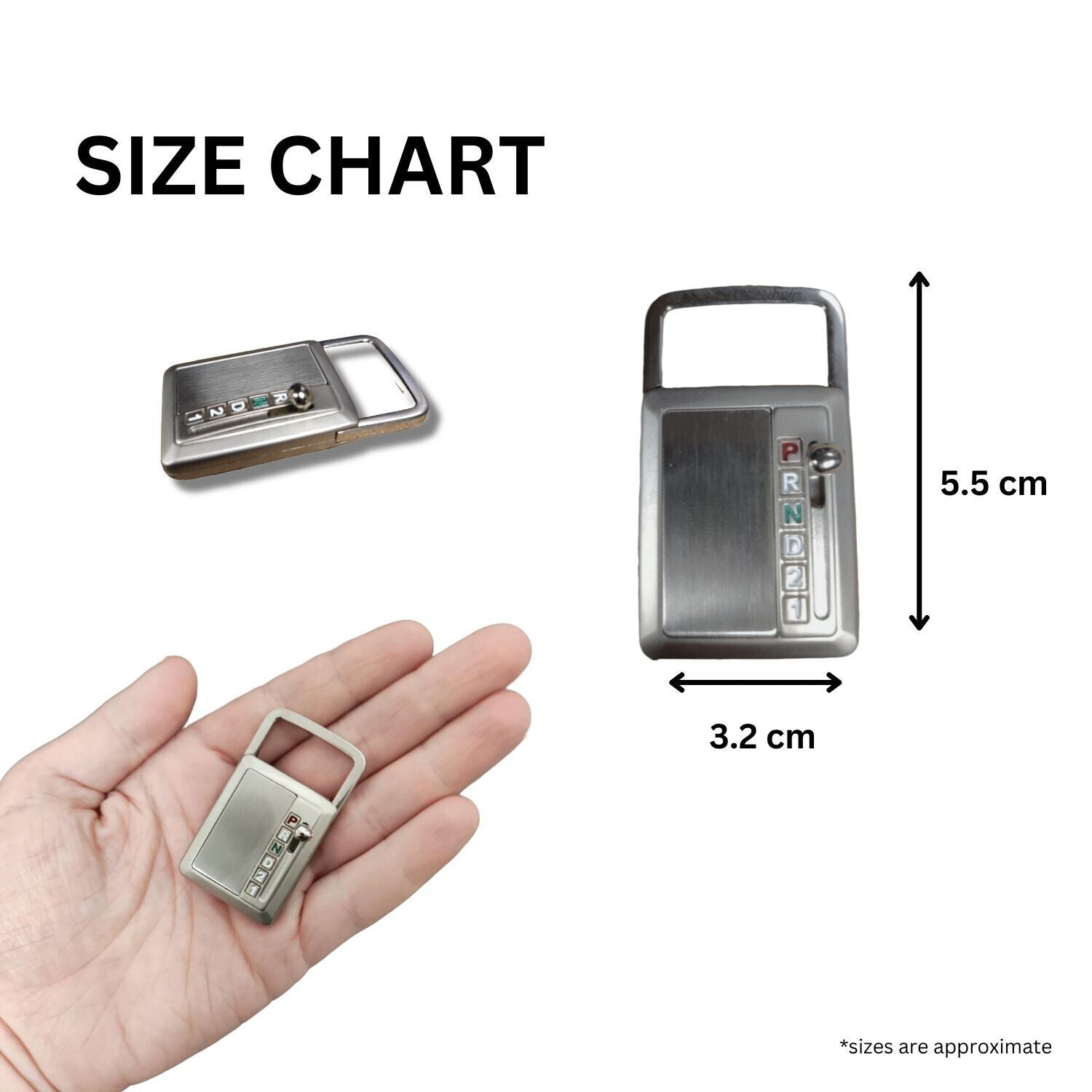 Key Rings Quick Release Keychain Stylish Gear Stick Keys Fobs Gift Men Women