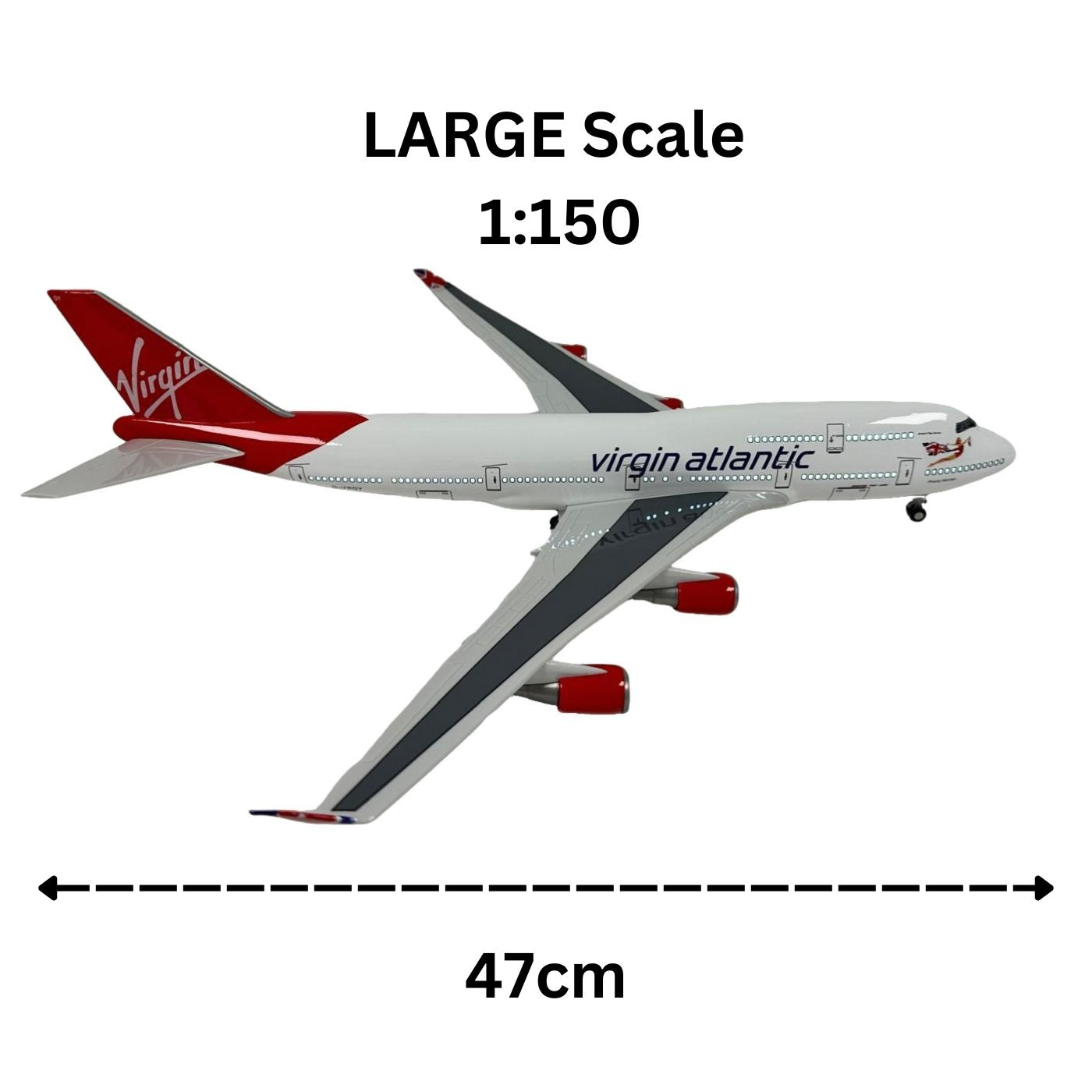 747 Boeing Model Plane Premium Large Scale Ideal Gift Working Lights - Chame LTD