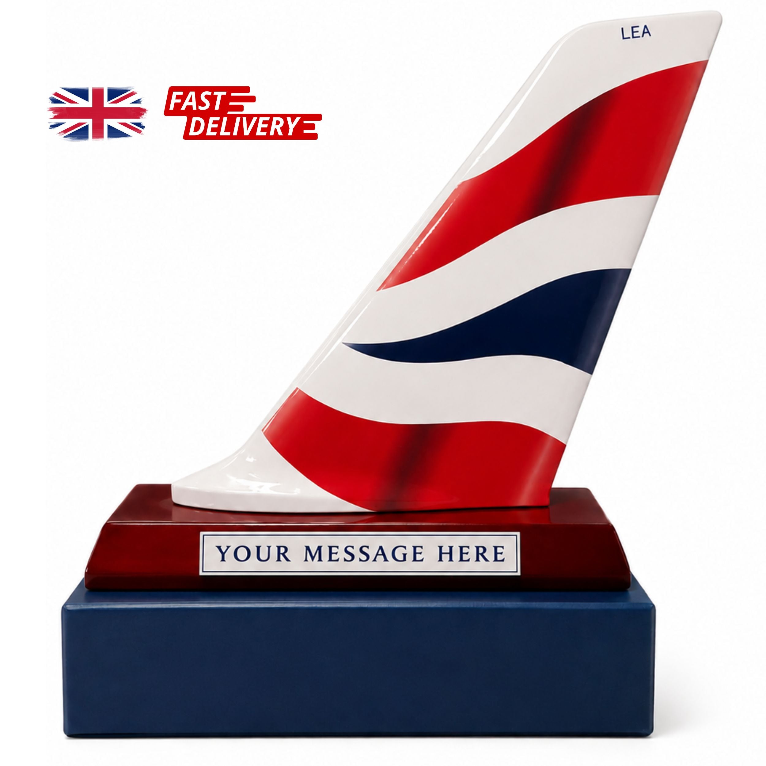 Personalised British Airways BA A380 Fin Tail Plane Aviation Gift