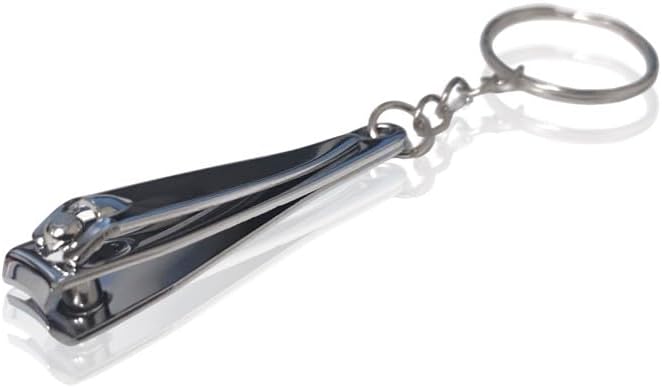 12 x Small Nail Clippers Trimmer Kids Cutter Nipper Finger Toe Key Ring Set