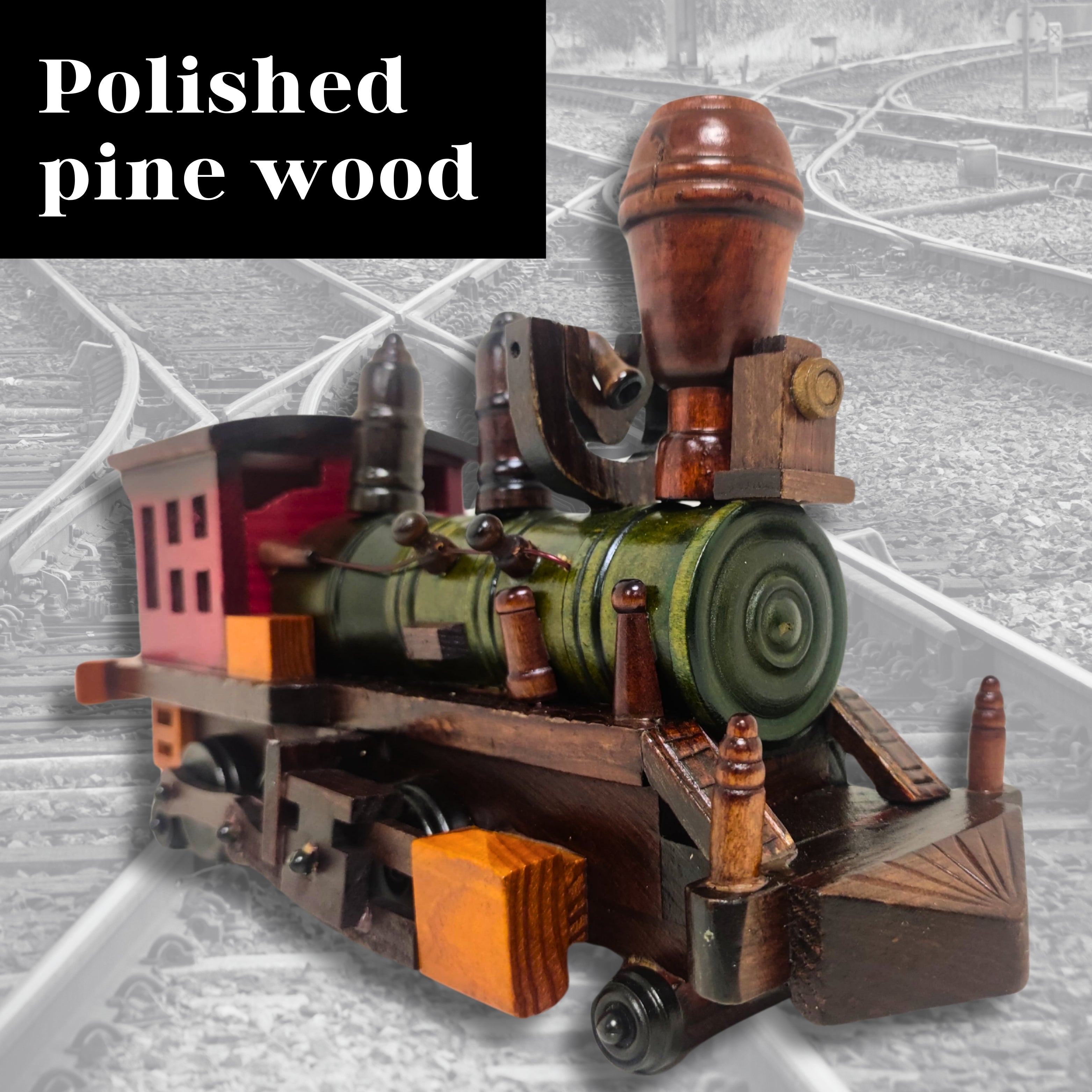Heritage Train Wooden Model Hand Made - Chame LTD