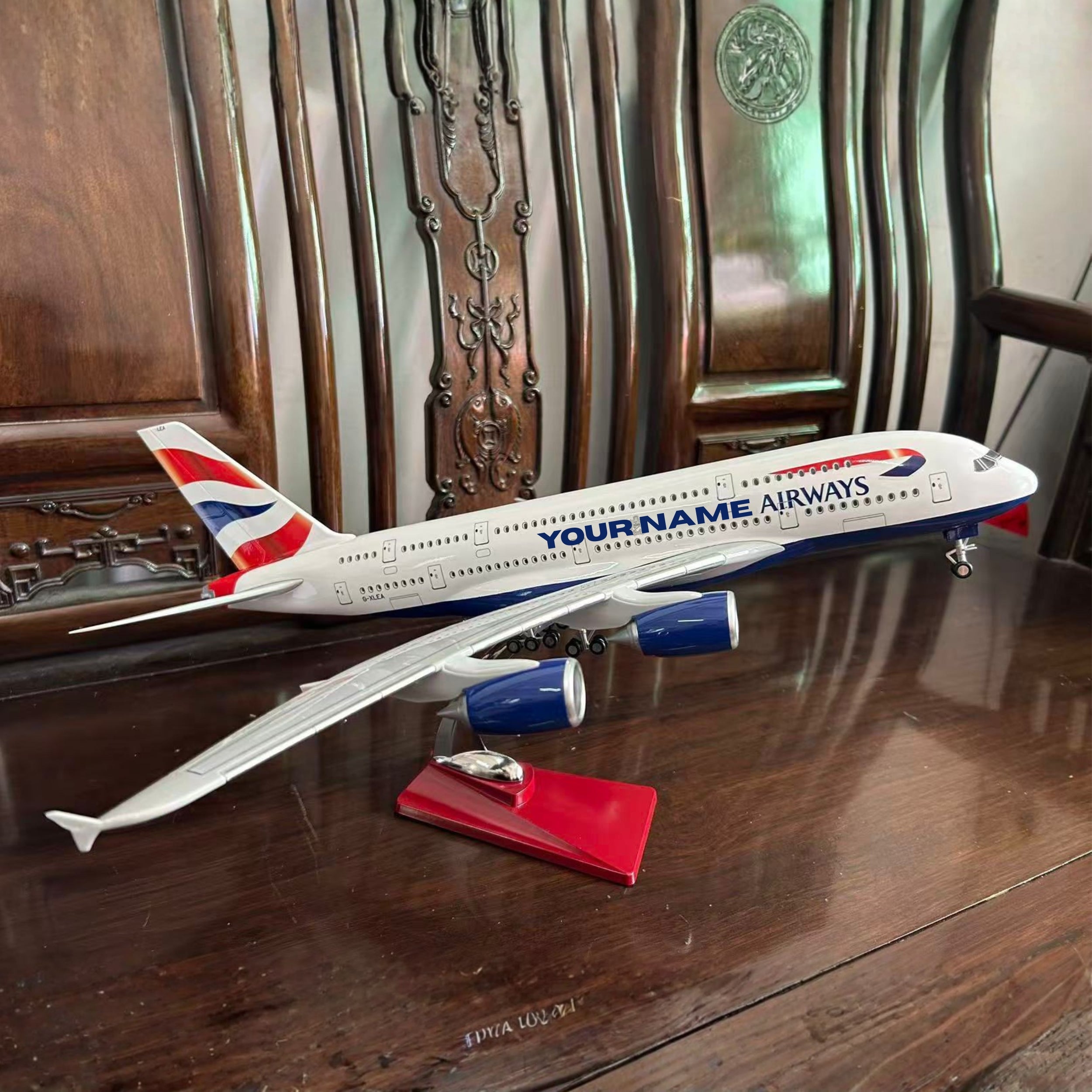 Personalised British Airways A380 Model - Chame LTD