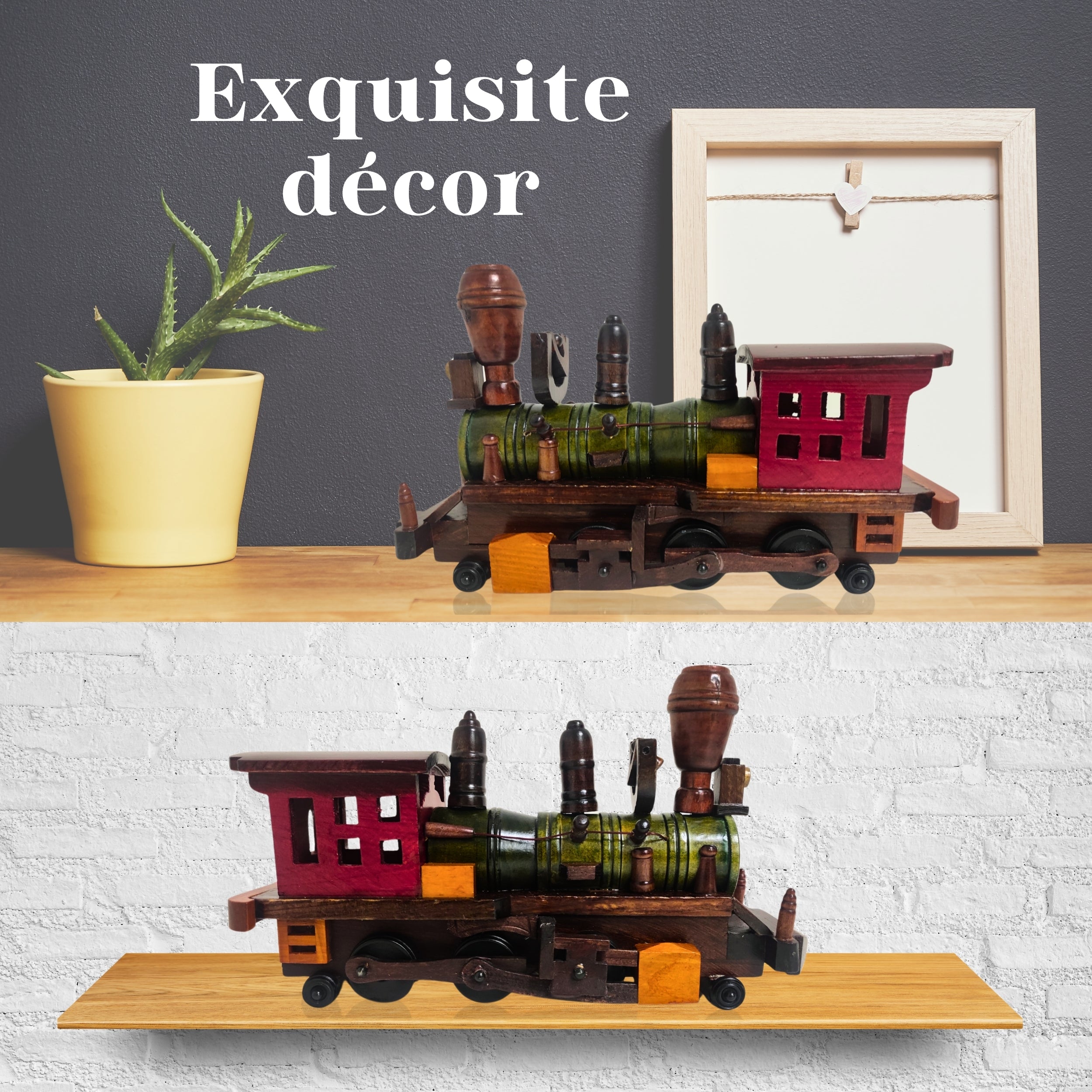 Heritage Train Wooden Model Hand Made - Chame LTD