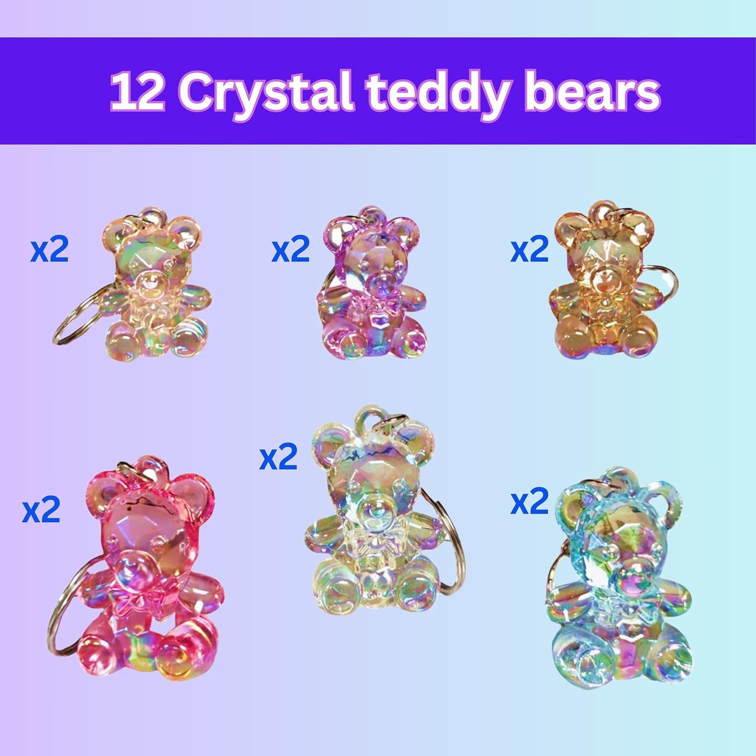 8 Piece Mystery Party Bag Random Selection of Keyrings and Keychains