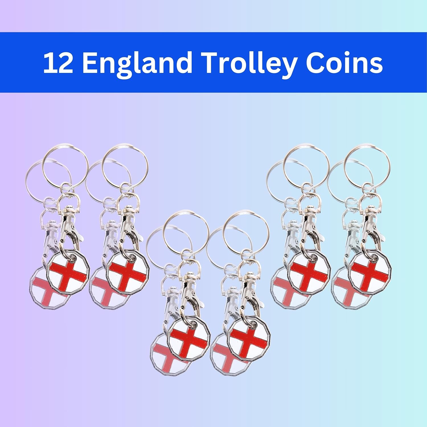 8 Piece Mystery Party Bag Random Selection of Keyrings and Keychains