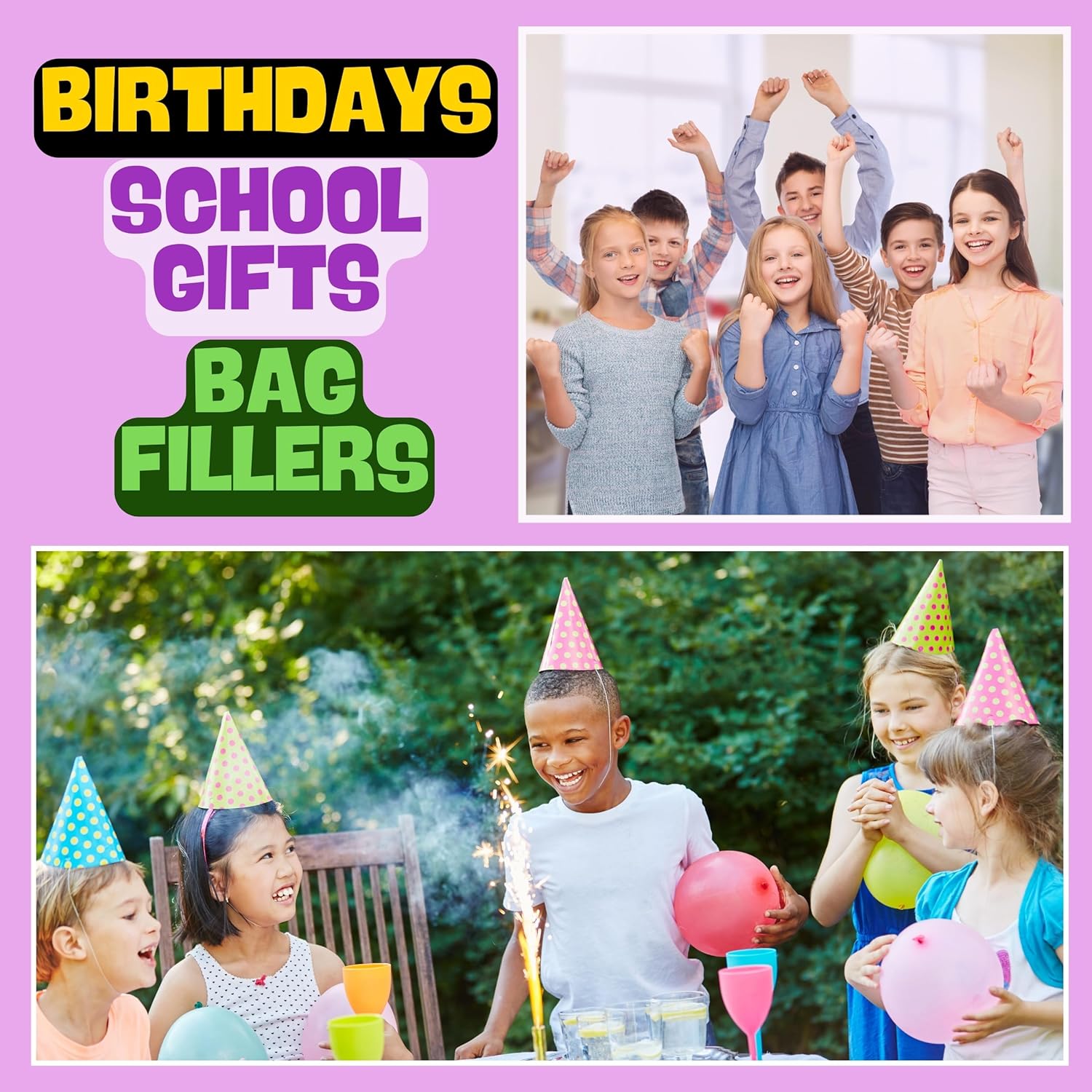 8 Piece Mystery Party Bag Random Selection of Keyrings and Keychains