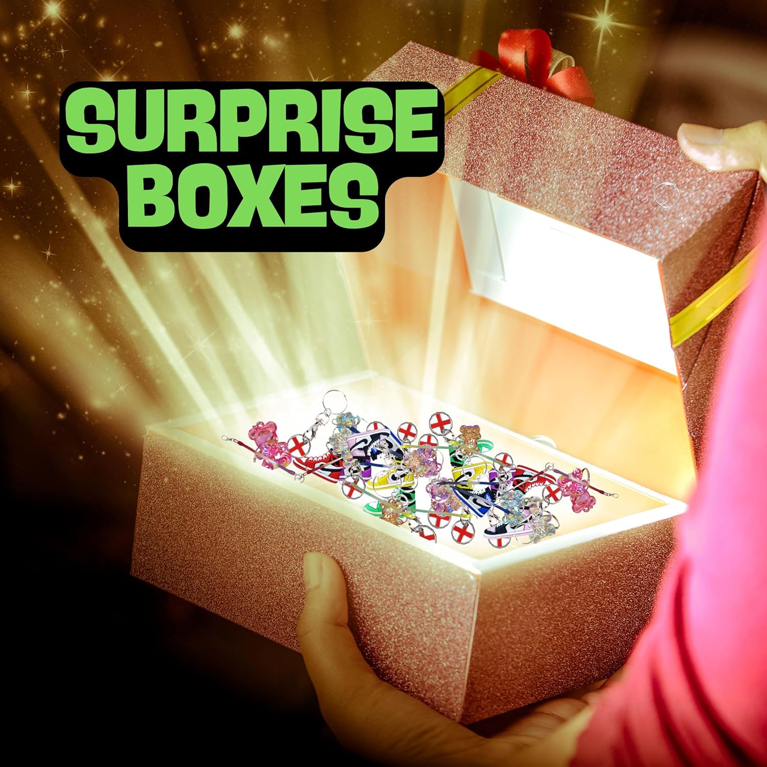 30-Keyring Mix Bag – Perfect for Teacher Prizes, Parties and Event Giveaways