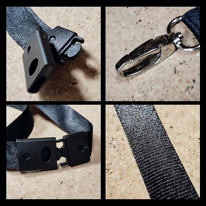 12 Pack of Lanyard Neck Strap ID Clip Badge Pass Card Key Mobile Phone Holder