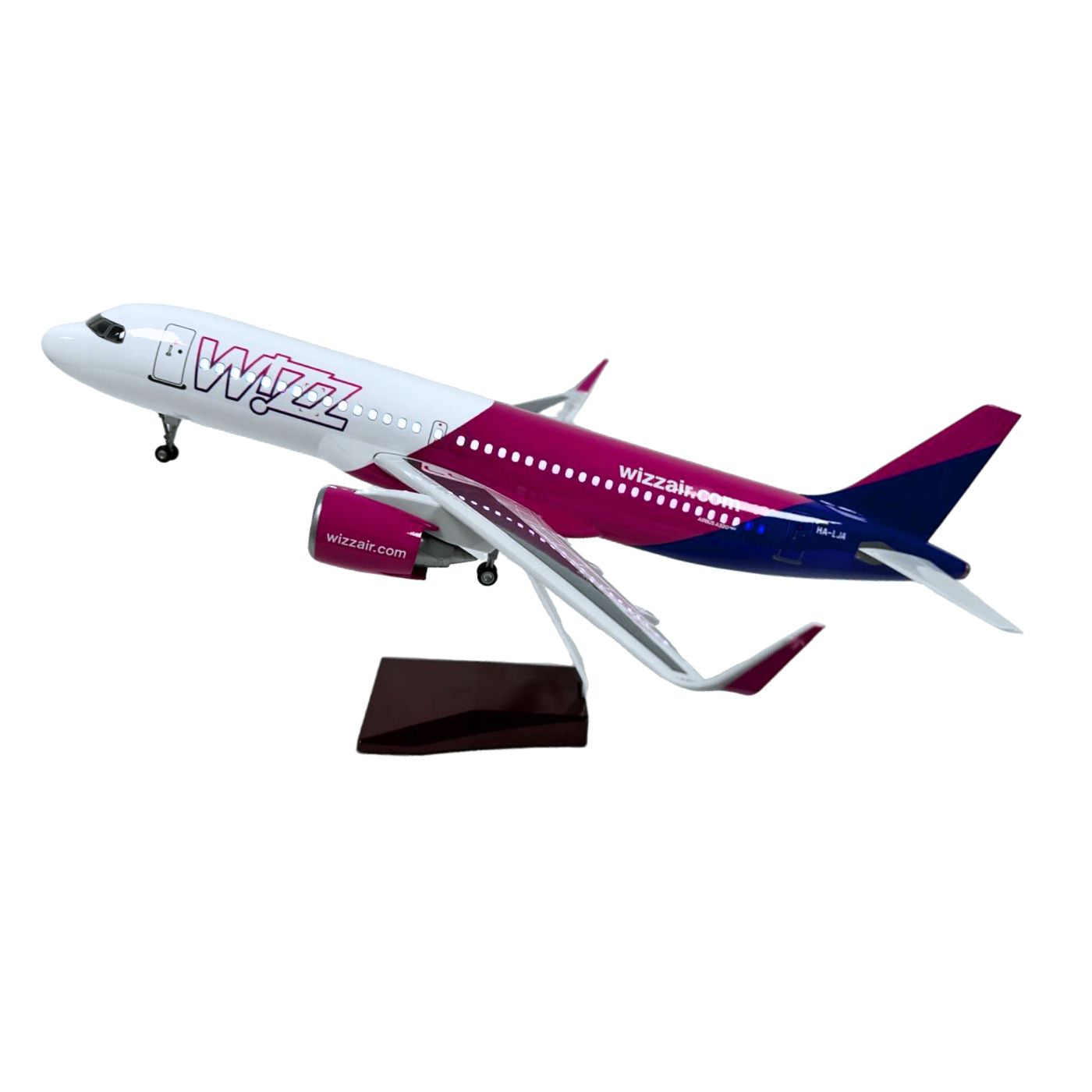 Model Plane Aircraft Wizz Air Large Scale Premium Airplane Lights Gift Decor - Chame LTD