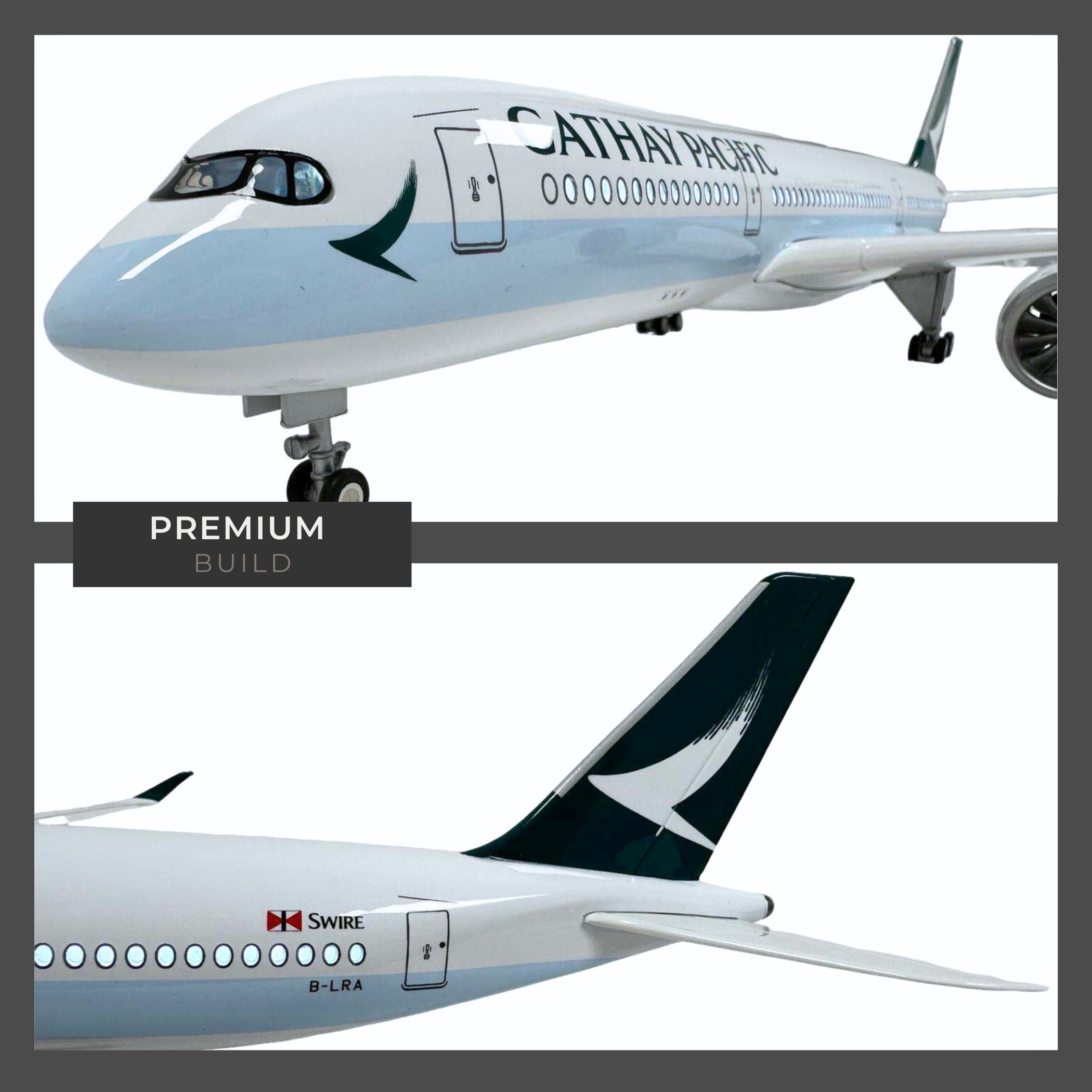 Cathay Pacific Model Plane Aircraft Large Scale Airplane Lights Gift decor - Chame LTD
