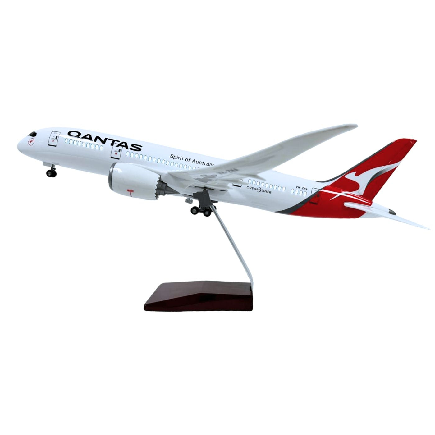 Model Plane Aircraft Large Scale Qantas 787 Premium Airplane Lights Gift Decor - Chame LTD