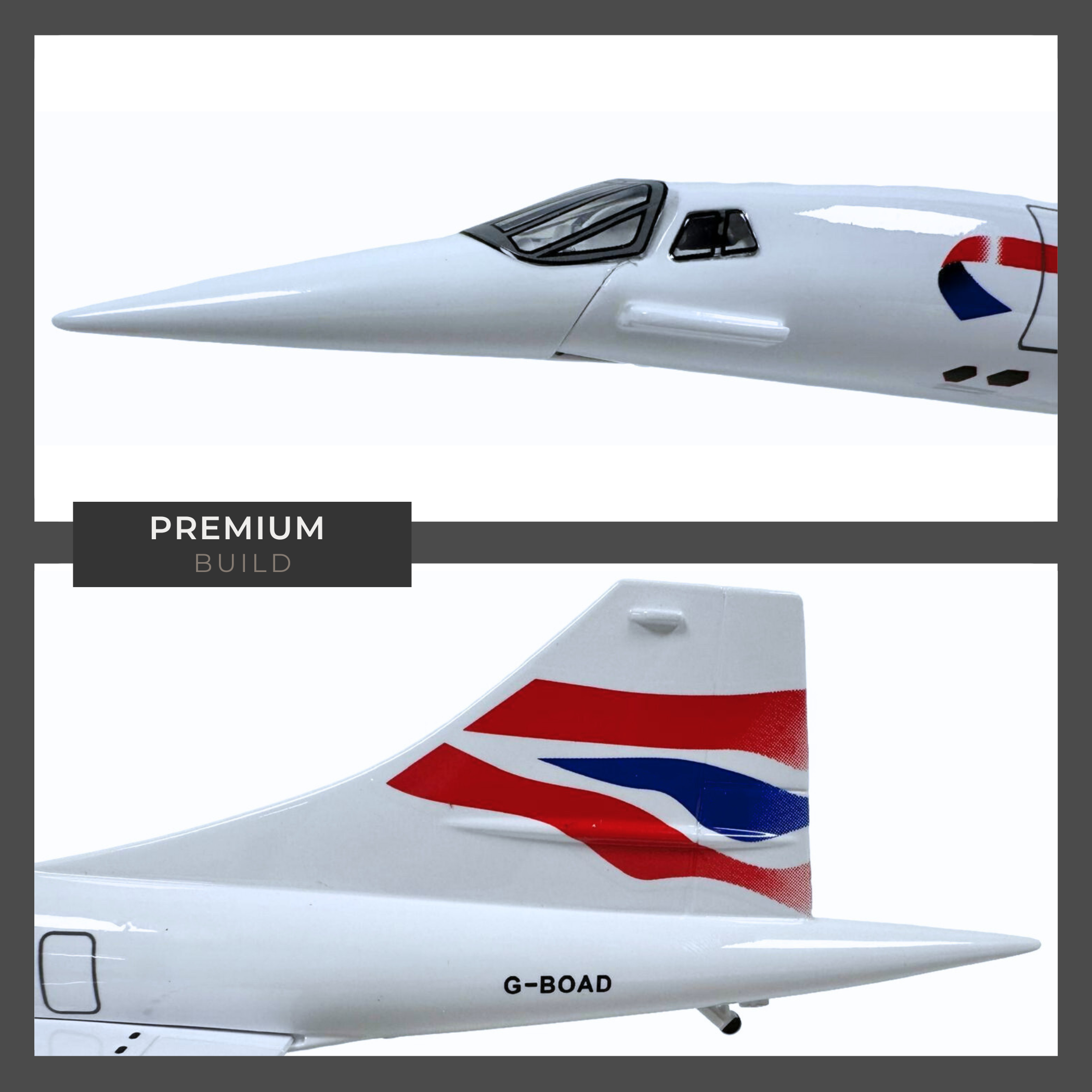 Concorde British Airways BA Model Large Scale Gift With Stand - Chame LTD
