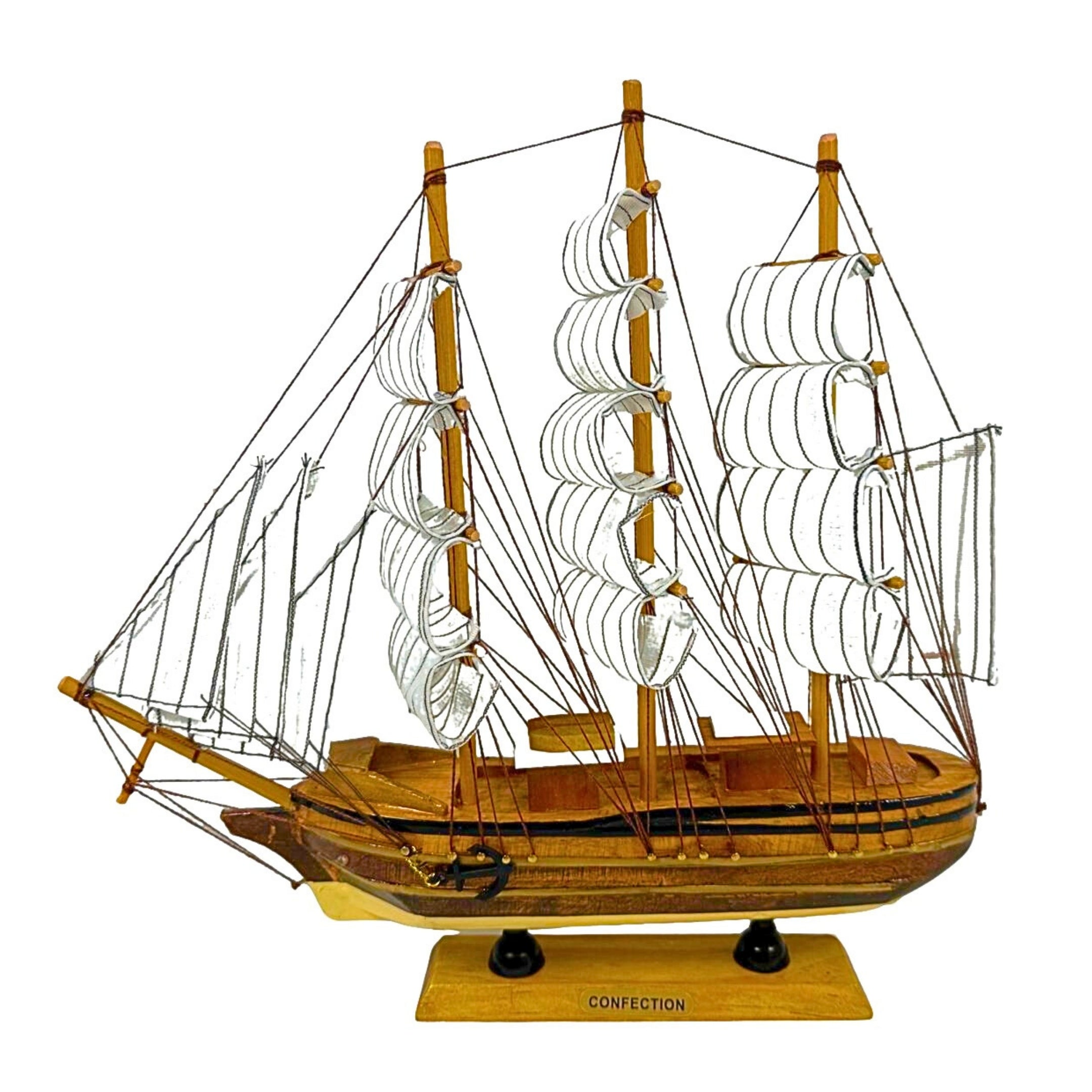 Handmade Confection Ship Model - 32cm x 32cm - Decor Gift
