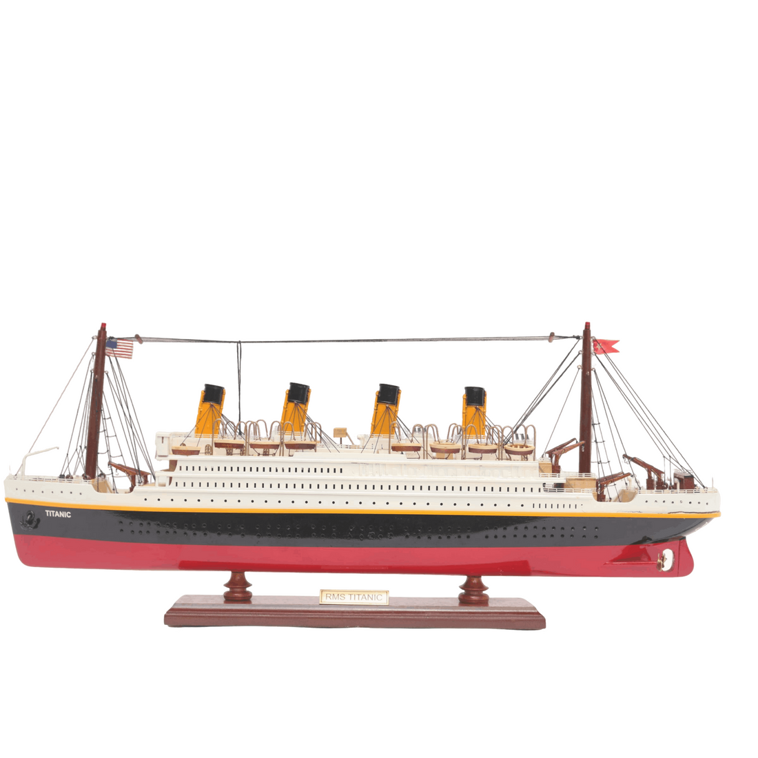 RMS Titanic Wooden Ship Model with Lights – 60cm | Handcrafted