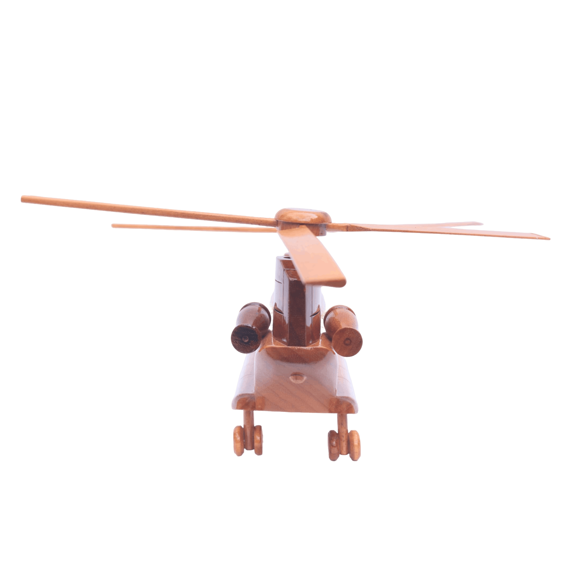 CH-47 Chinook Wooden Helicopter Model | Mahogany