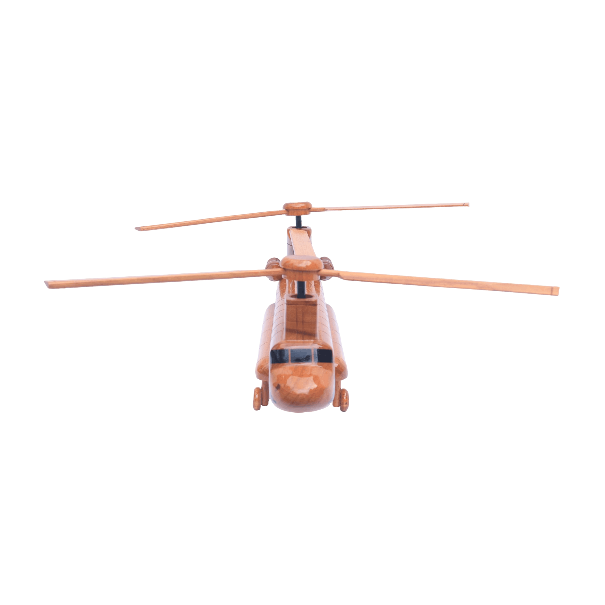 CH-47 Chinook Wooden Helicopter Model | Mahogany
