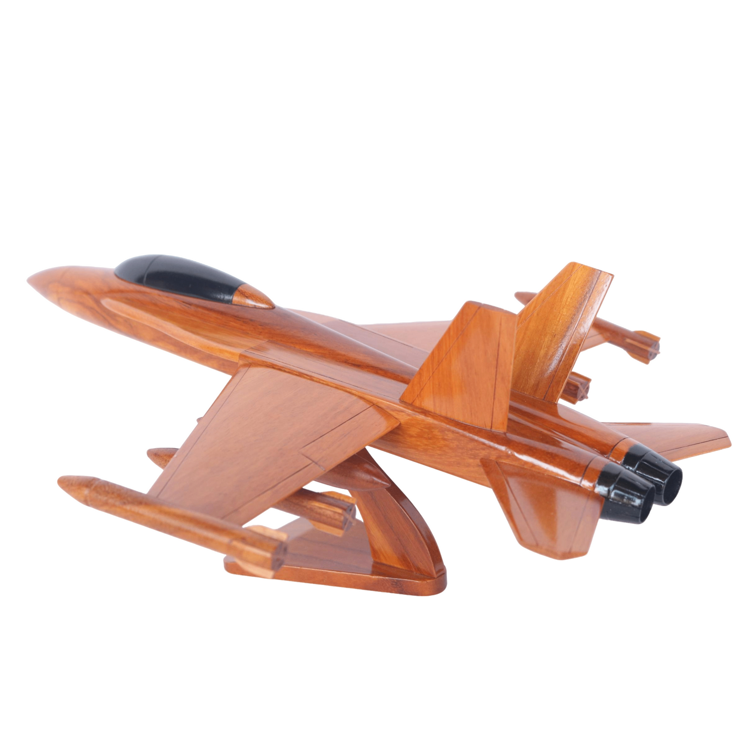F-18 Super Hornet Wooden Plane Model | Handcrafted Jet UK
