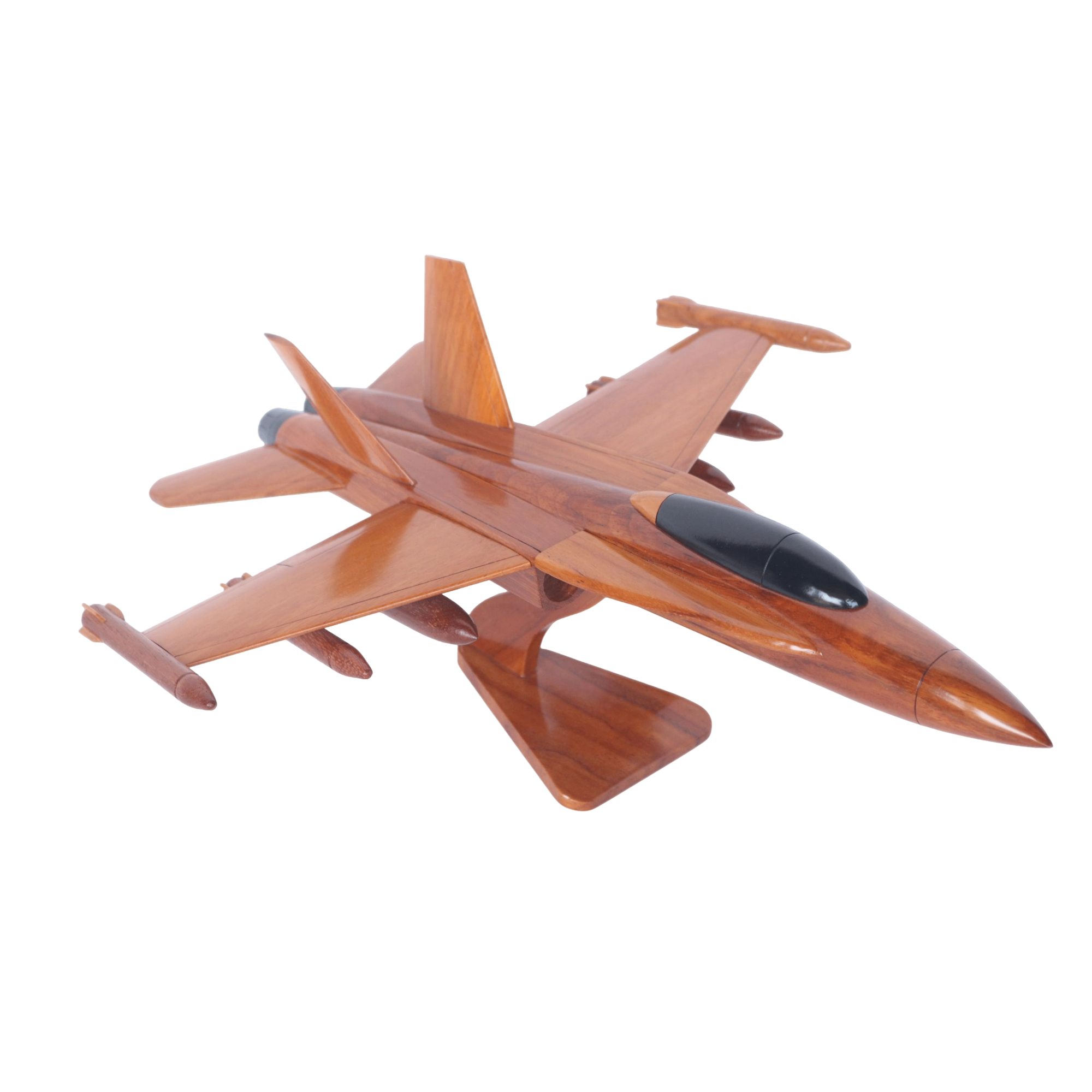 F-18 Super Hornet Wooden Plane Model | Handcrafted Jet UK