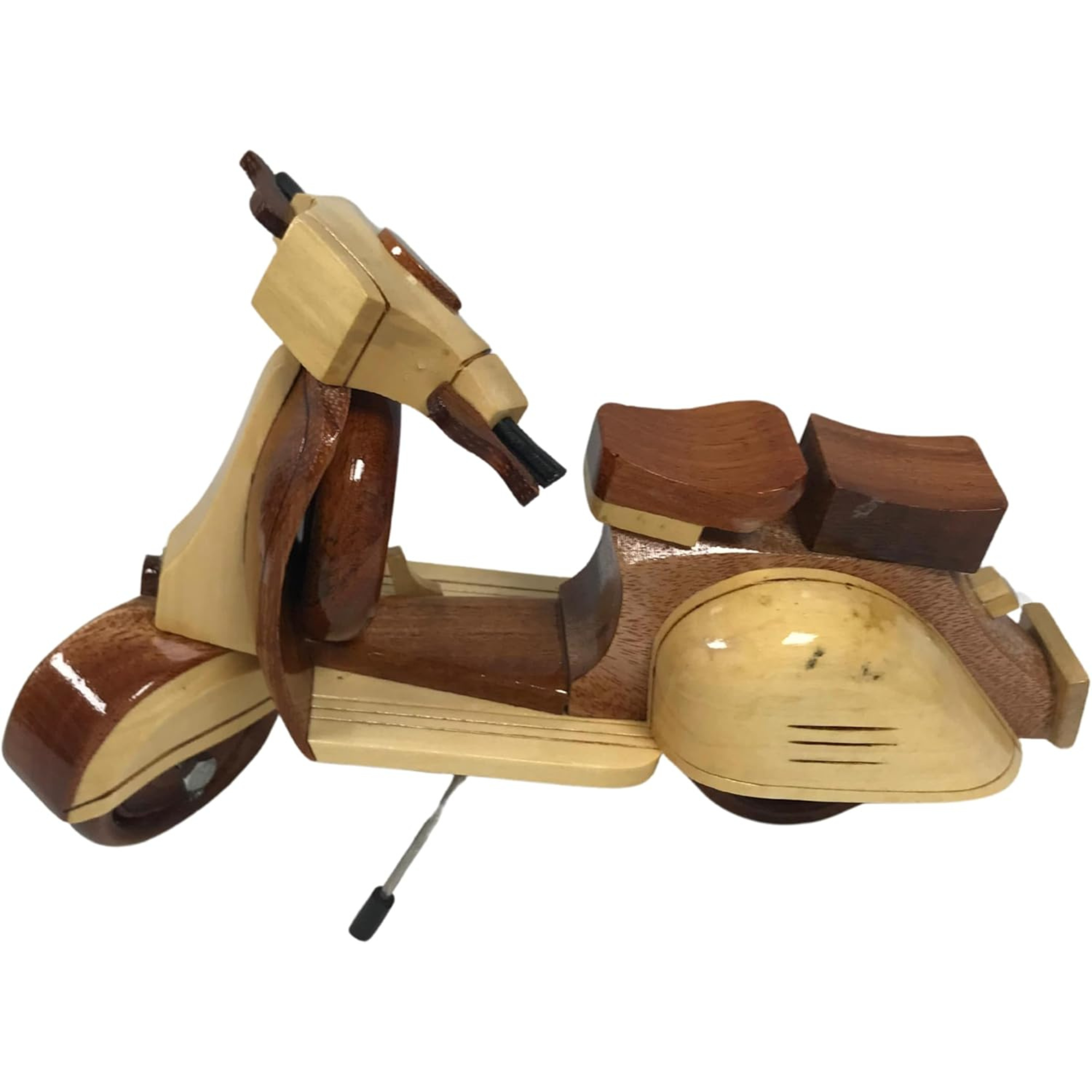 Handmade Wooden Vespa Model – Retro Scooter Decor for Home or Office | Vintage M