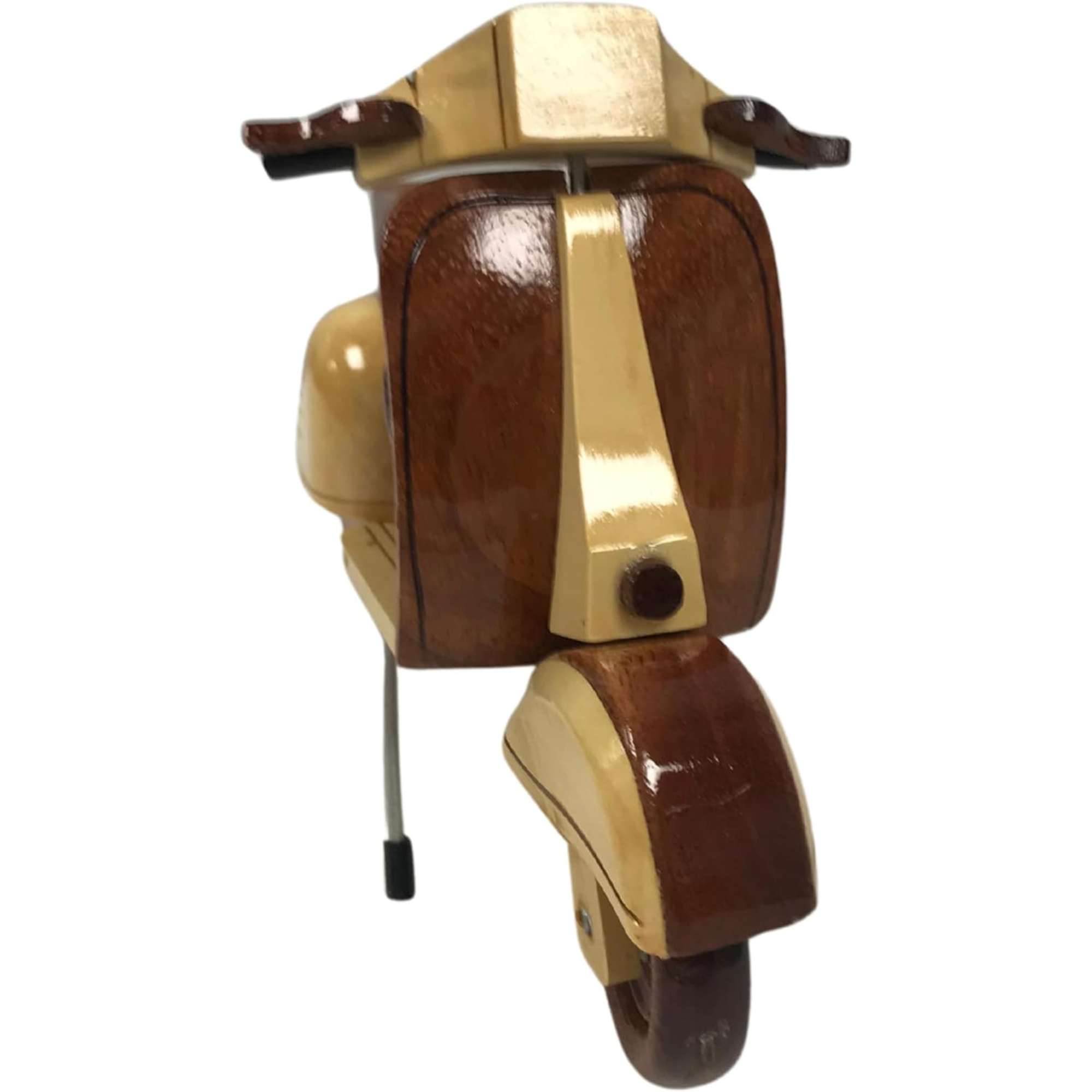 Handmade Wooden Vespa Model – Retro Scooter Decor for Home or Office | Vintage M