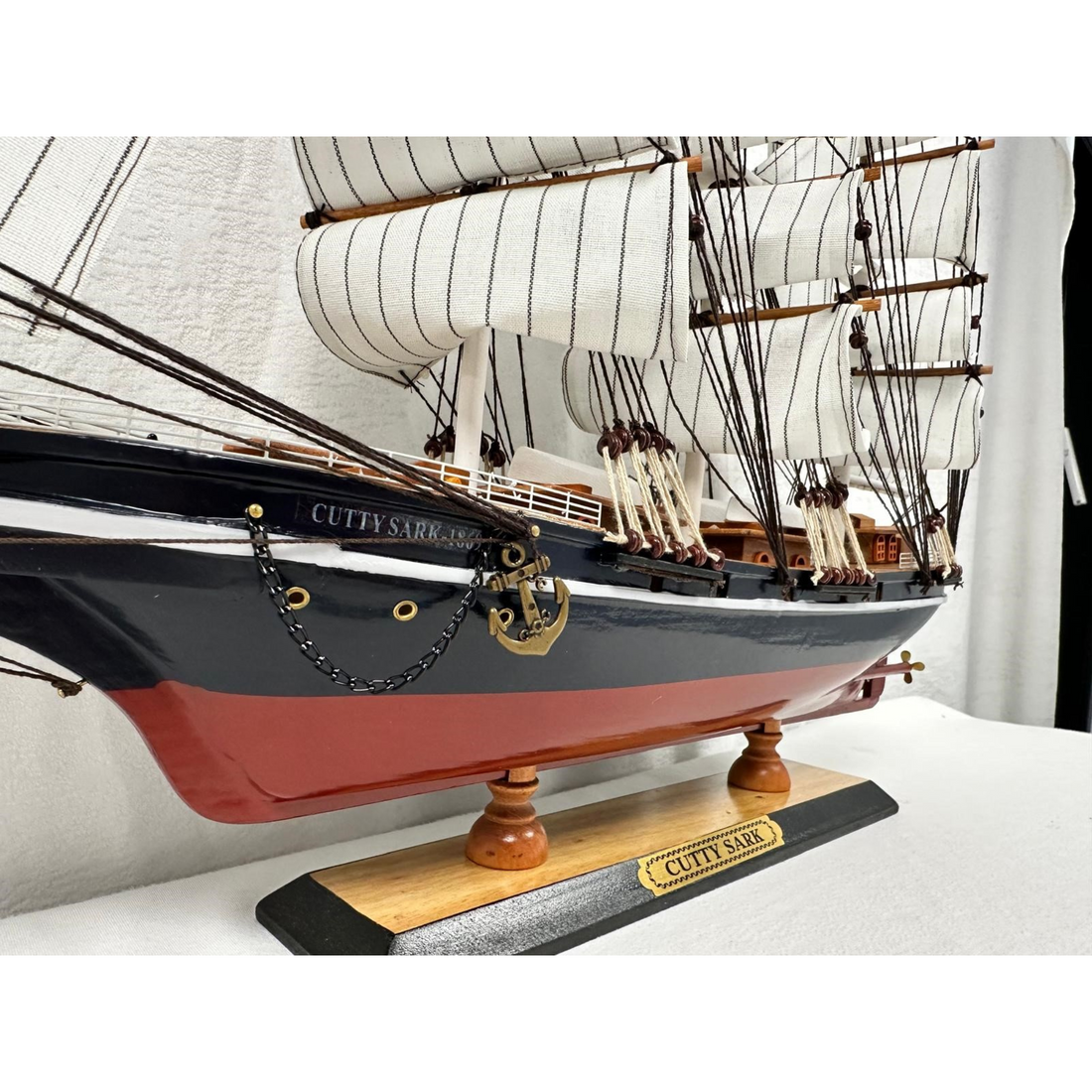 Cutty Sark Model Ship 2n - Handmade 65cm Fully Assembled Nautical Decor