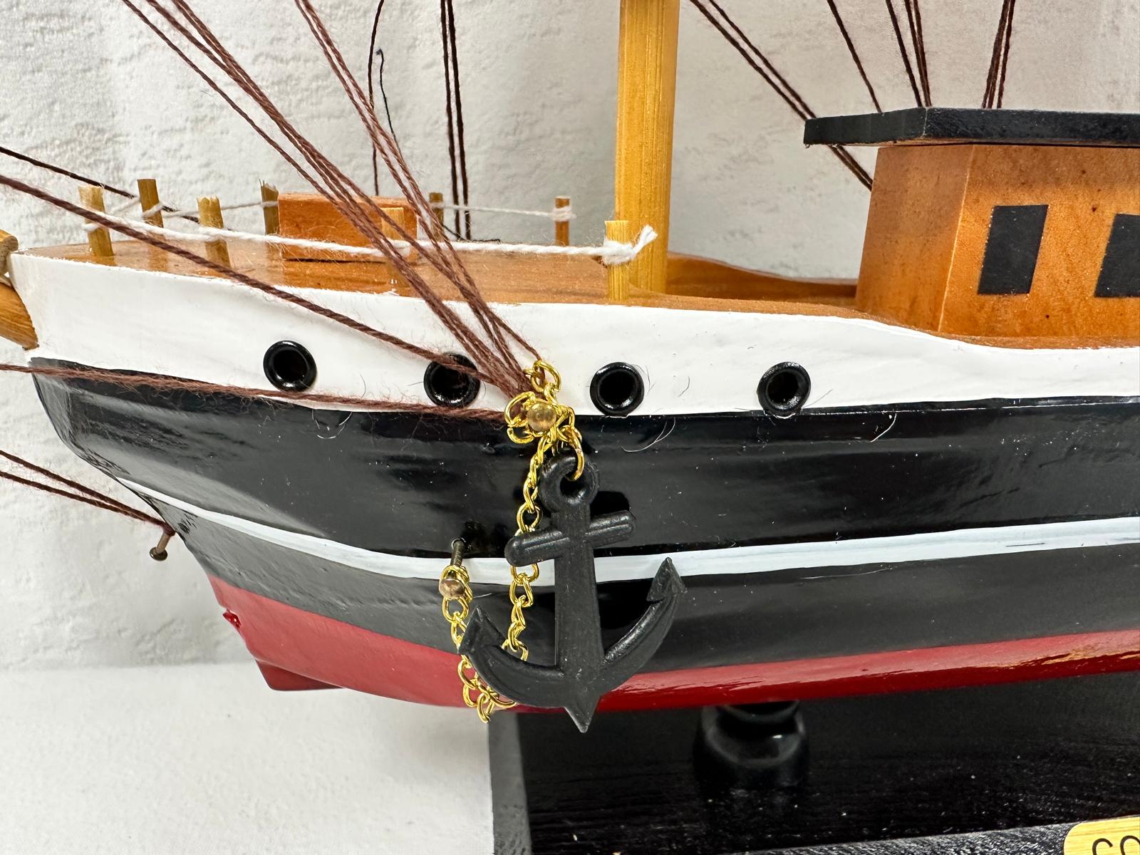 Confection Model Sea Ship 1b Display Stand Assembled 48cm Handmade