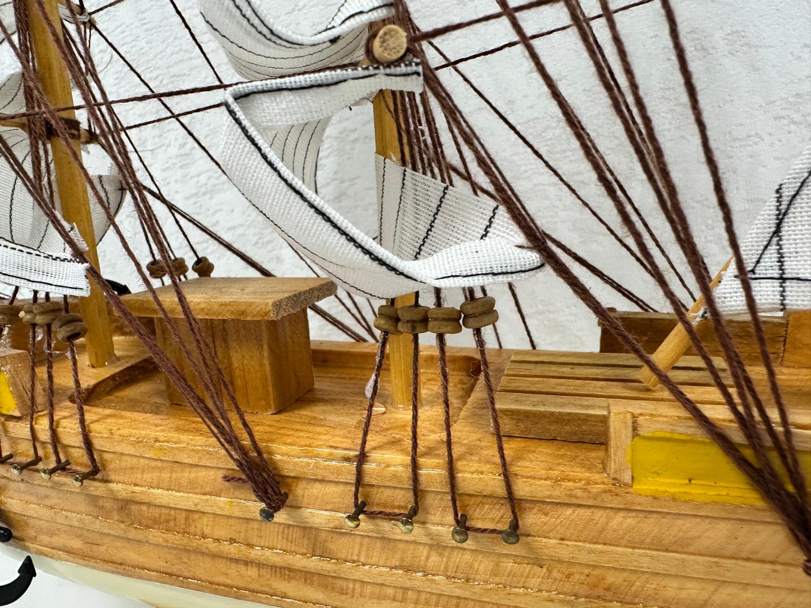 Confection Model Sea Ship 1g Display Stand Assembled 38cm Handmade
