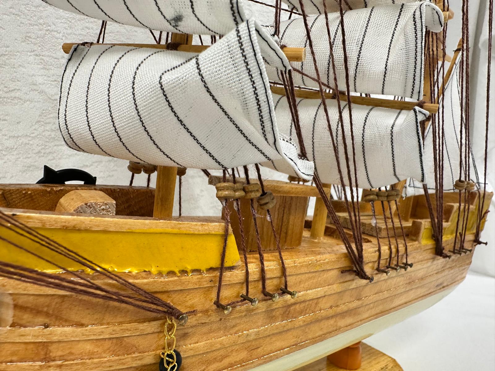 Confection Model Sea Ship 1g Display Stand Assembled 38cm Handmade