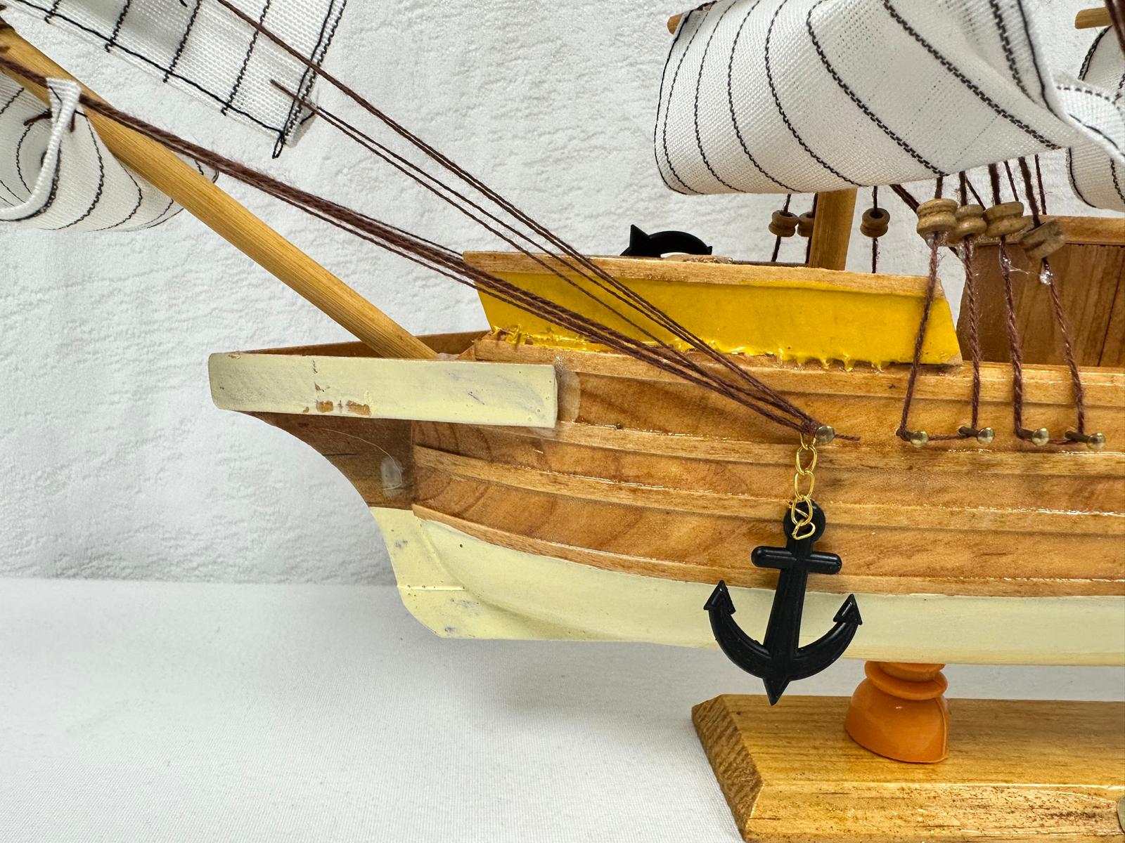 Confection Model Sea Ship 1g Display Stand Assembled 38cm Handmade