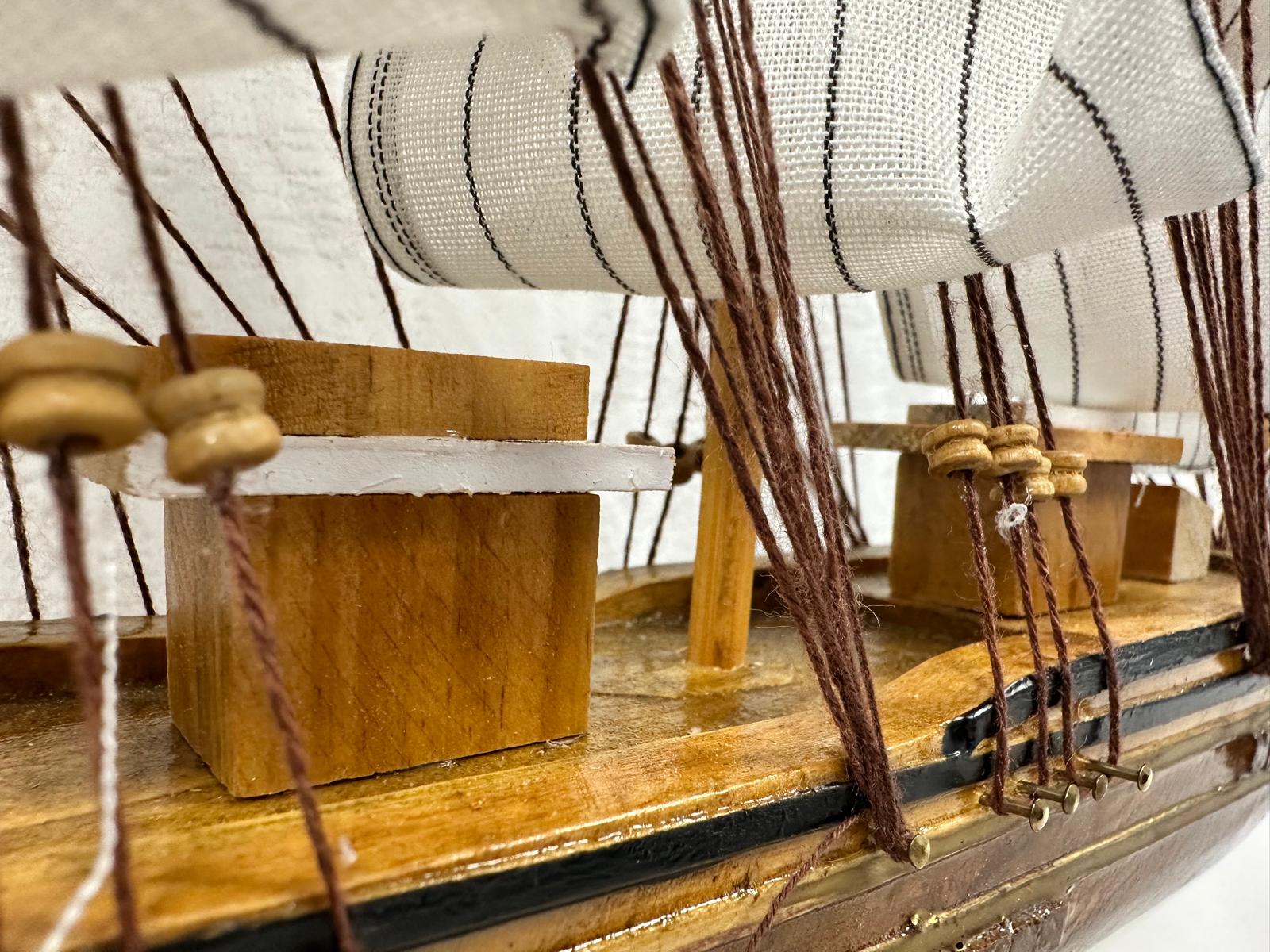 Confection Model Ship 1c With Display Stand Assembled Handmade