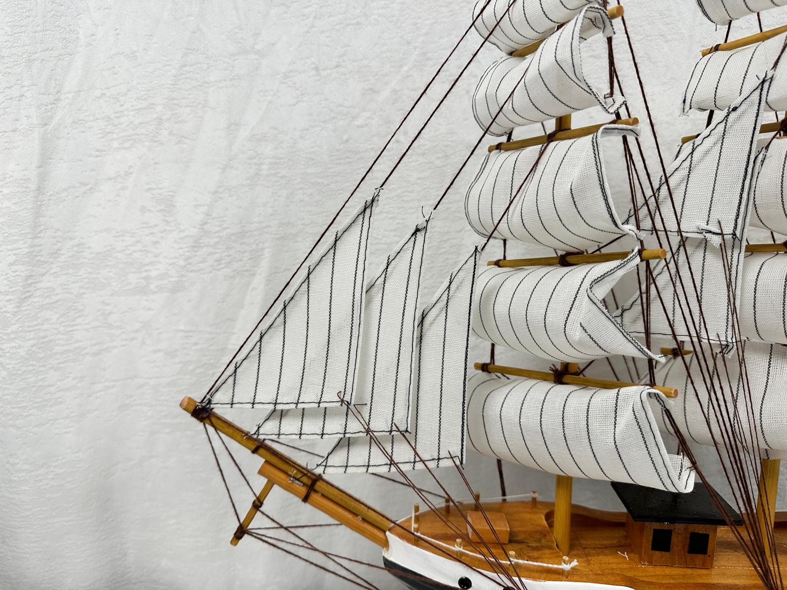 Confection Model Ship 1e With Display Stand Assembled Handmade