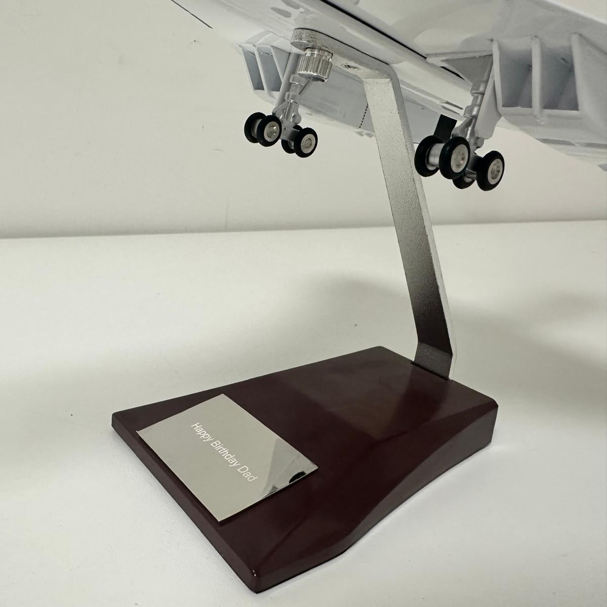 Handcrafted Wooden Model Speed Boat with Stand Personalize Option