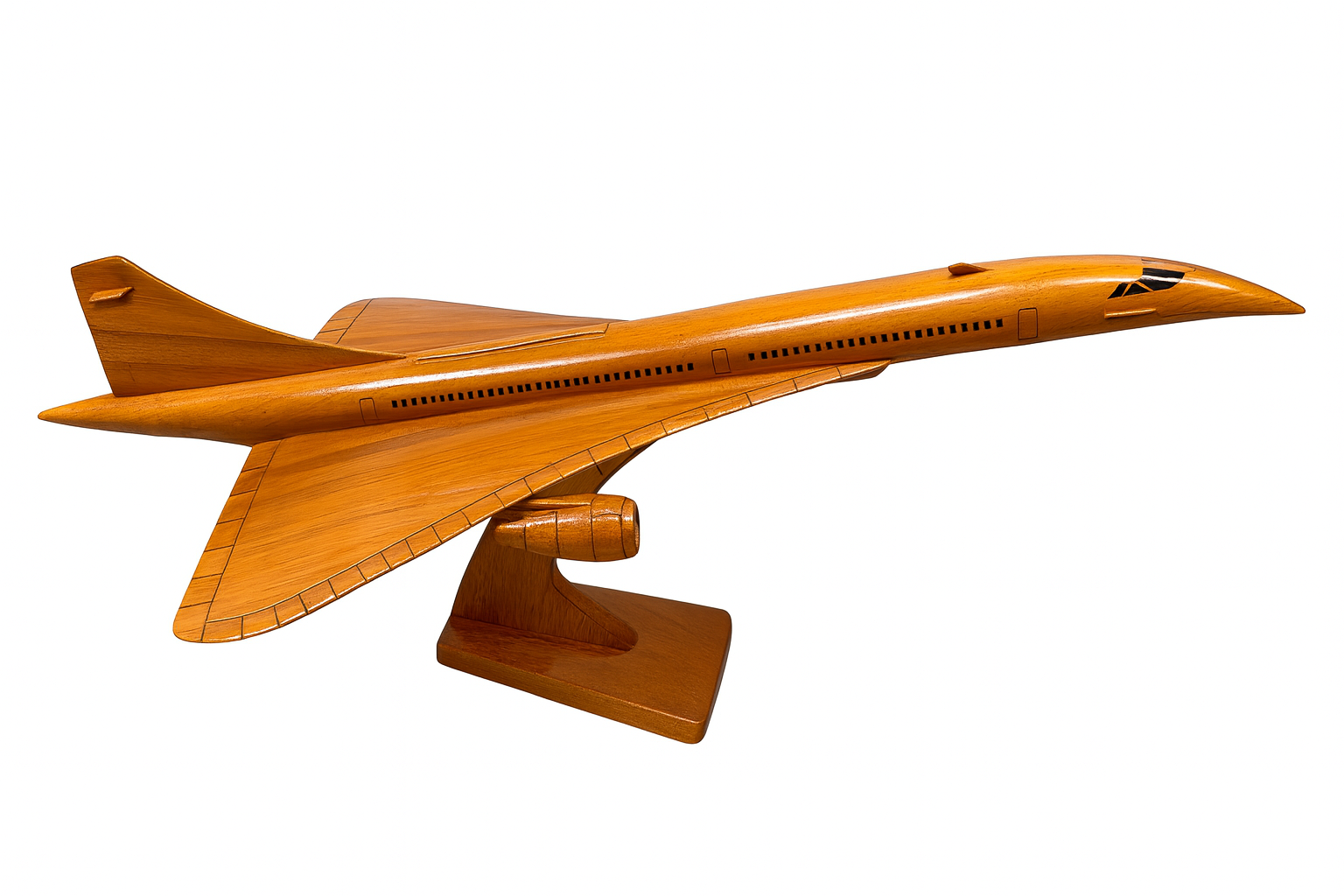 Concorde Wooden Aircraft Model – Handcrafted Supersonic Jet Display Plane | Prem - Chame LTD
