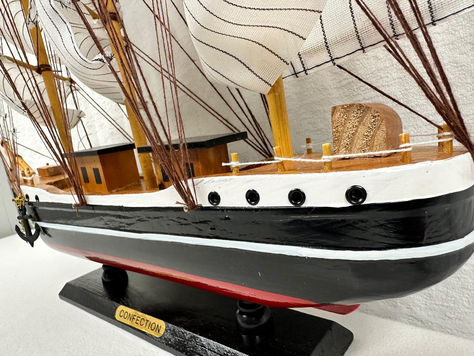 Confection Model Sea Ship 1b Display Stand Assembled 48cm Handmade