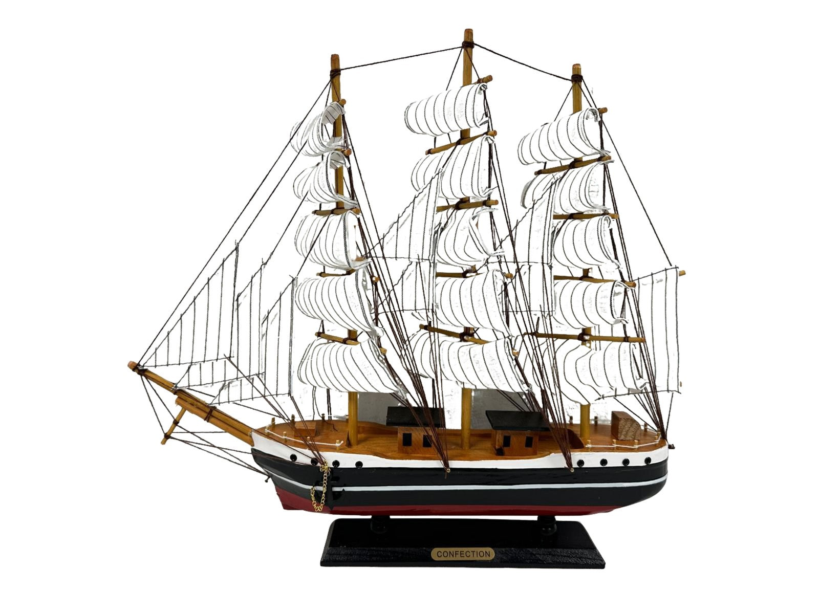 Confection Model Sea Ship 1b Display Stand Assembled 48cm Handmade