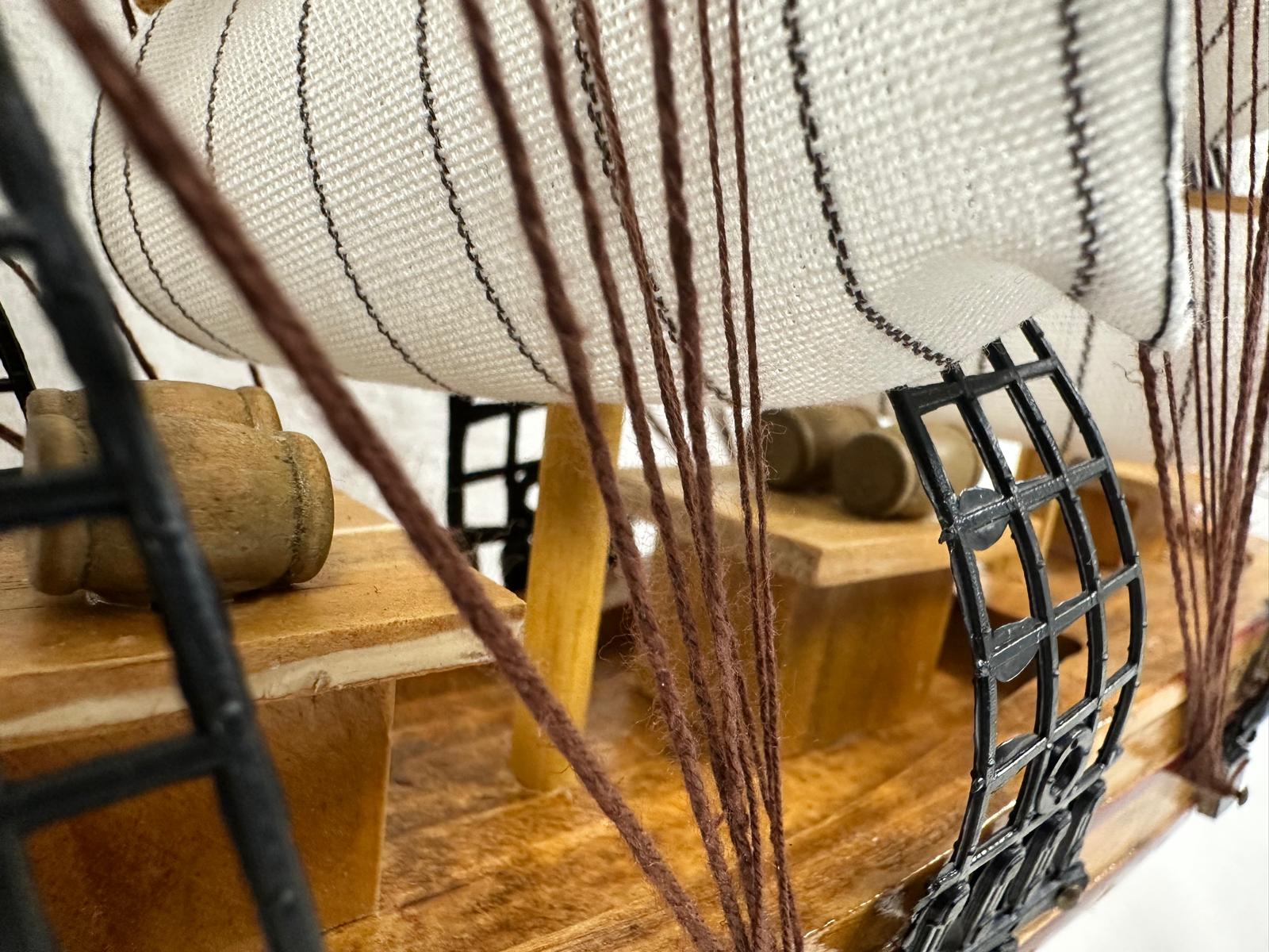 Confection Model Ship 1f With Display Stand Assembled Handmade