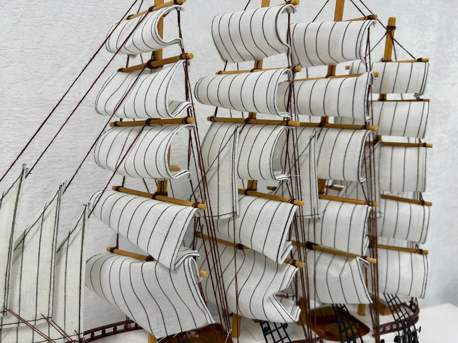 Confection Model Ship 1N With Display Stand Assembled 50cm Handmade