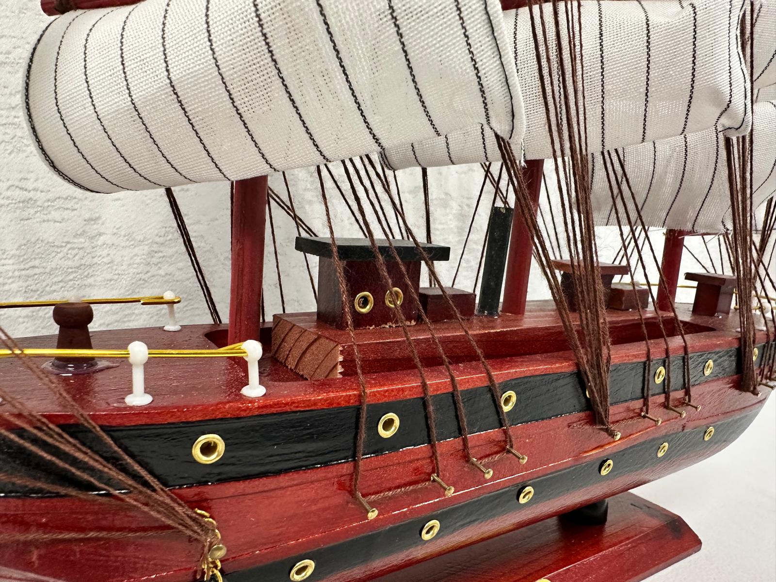 Confection Model Ship 1a With Display Stand Assembled 50cm Handmade