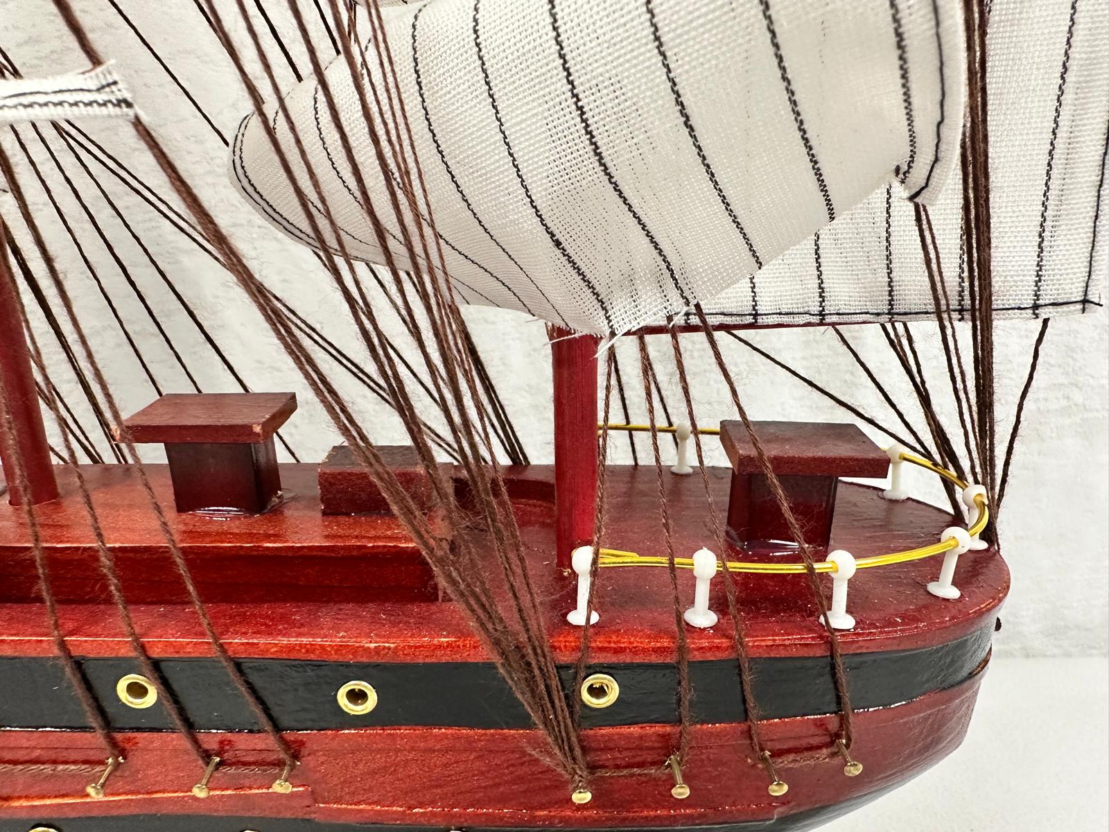 Confection Model Ship 1a With Display Stand Assembled 50cm Handmade