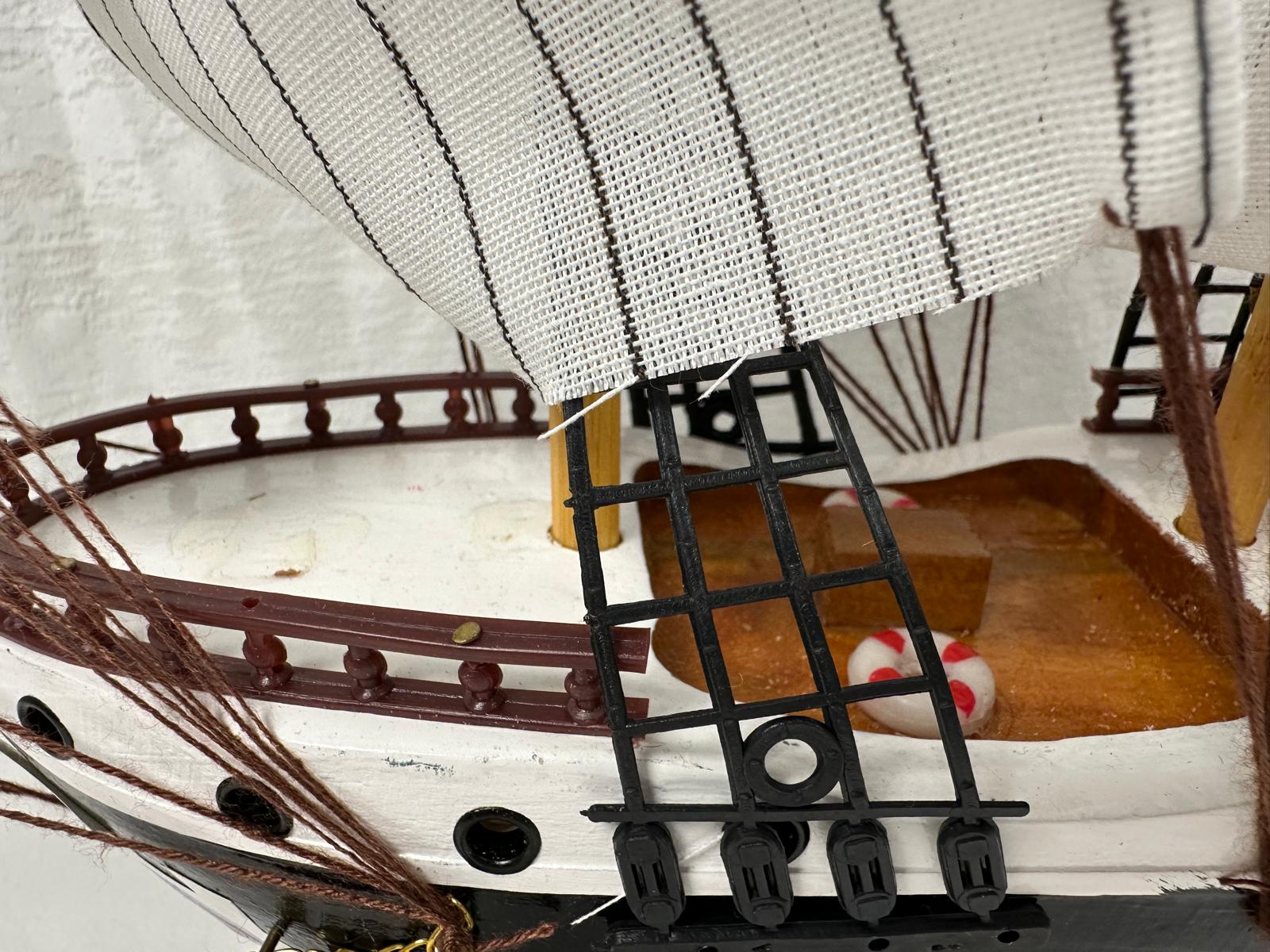 Confection Model Ship 1N With Display Stand Assembled 50cm Handmade