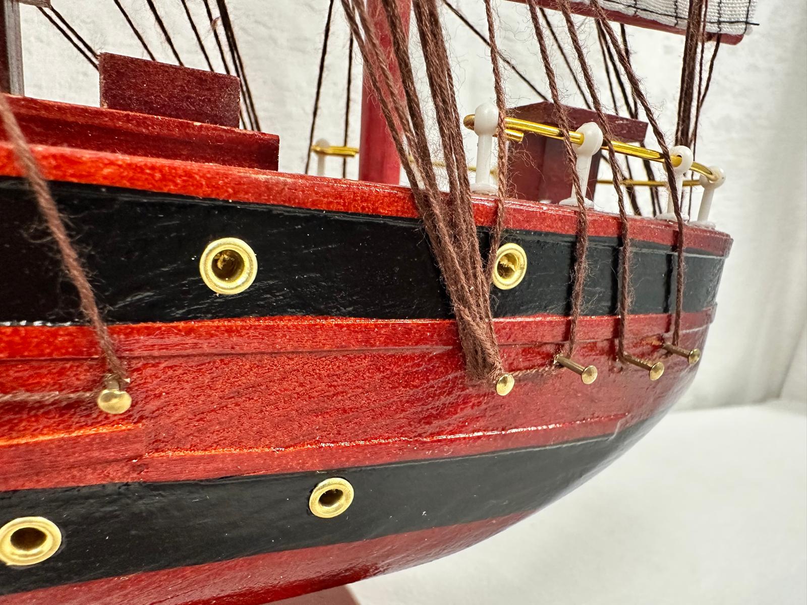 Confection Model Ship 1a With Display Stand Assembled 50cm Handmade