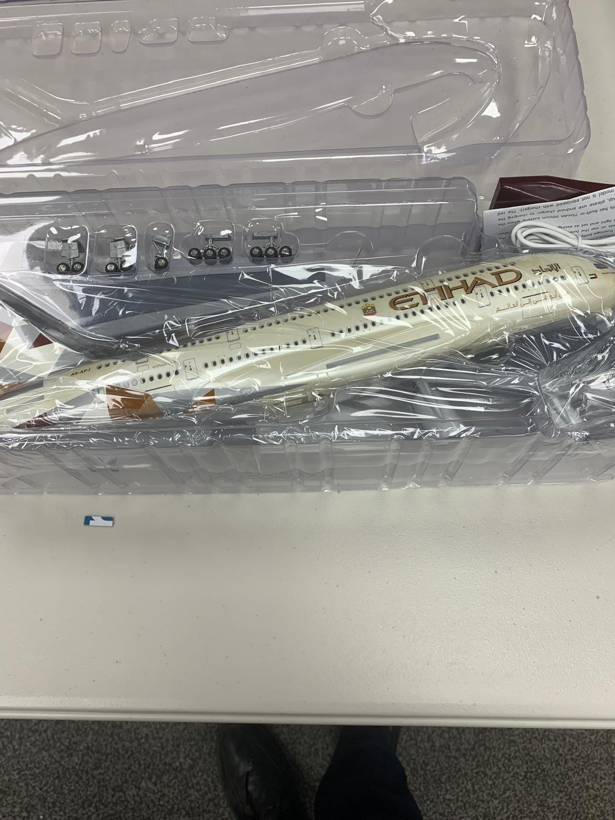 Etihad Airways Airbus A380 Model Aircraft Large Airline Display