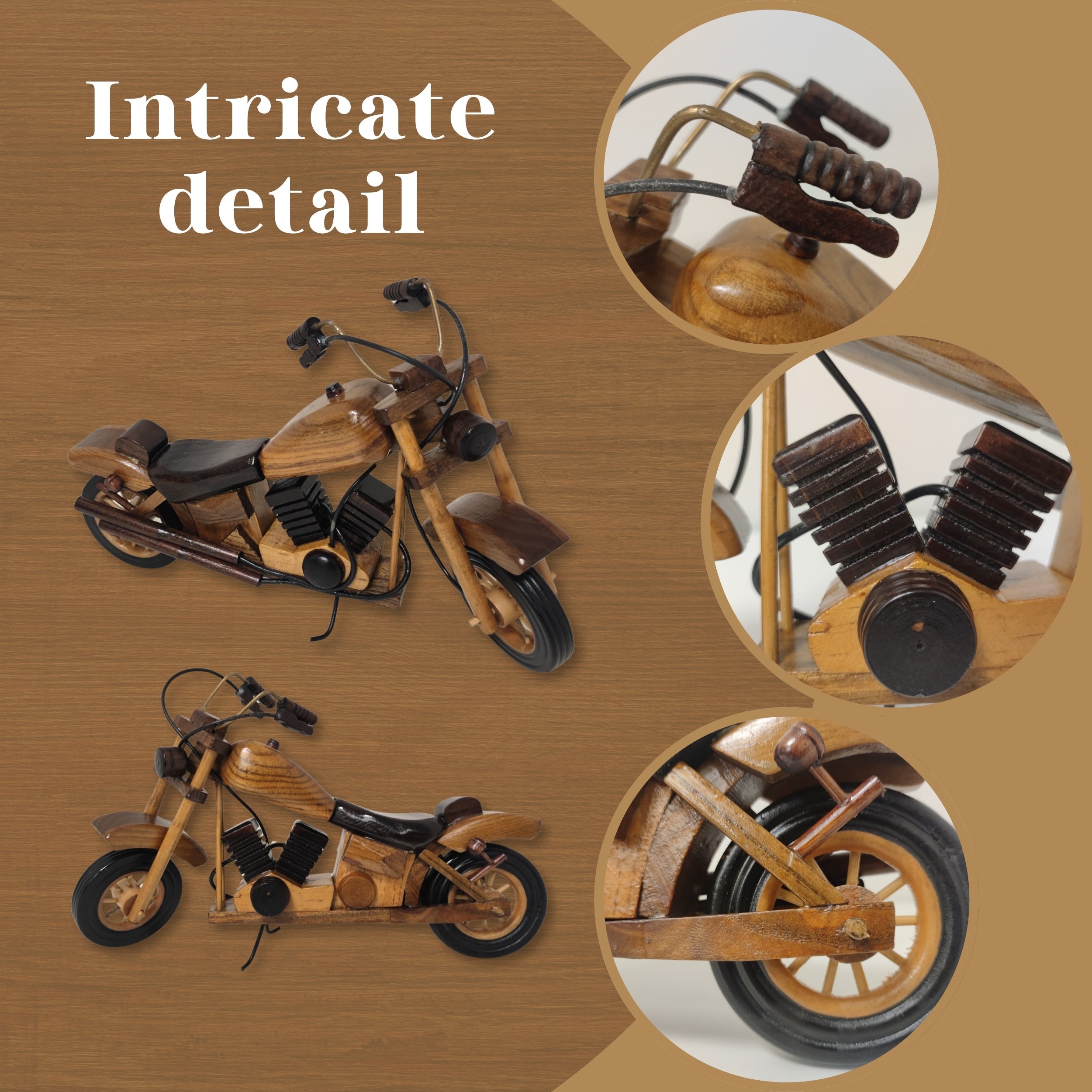 Timber Nomad Model Motorcycle Ideal Gift For Collectors