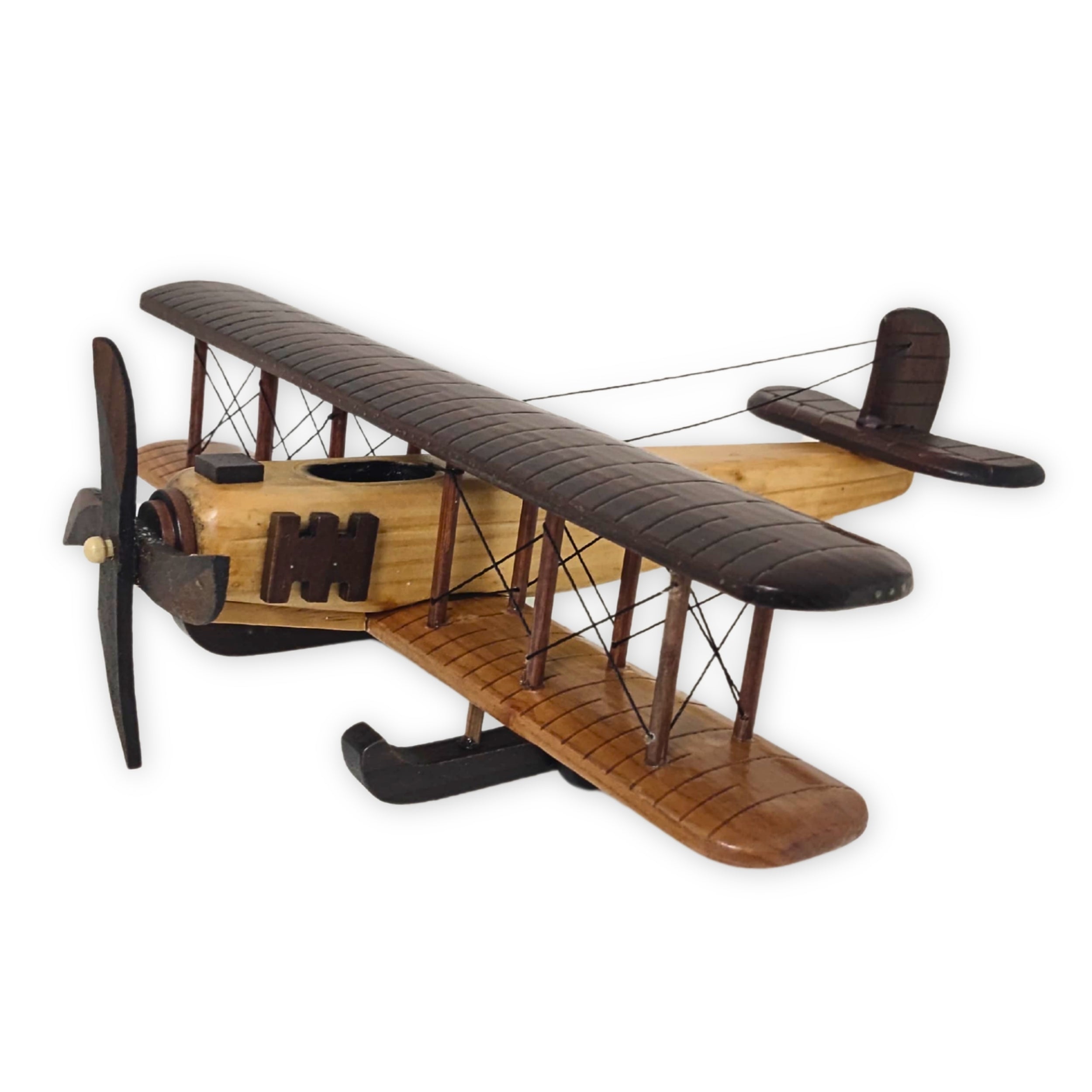 Timber Voyager Model Wooden Airplane Handcrafted Vintage - Chame LTD