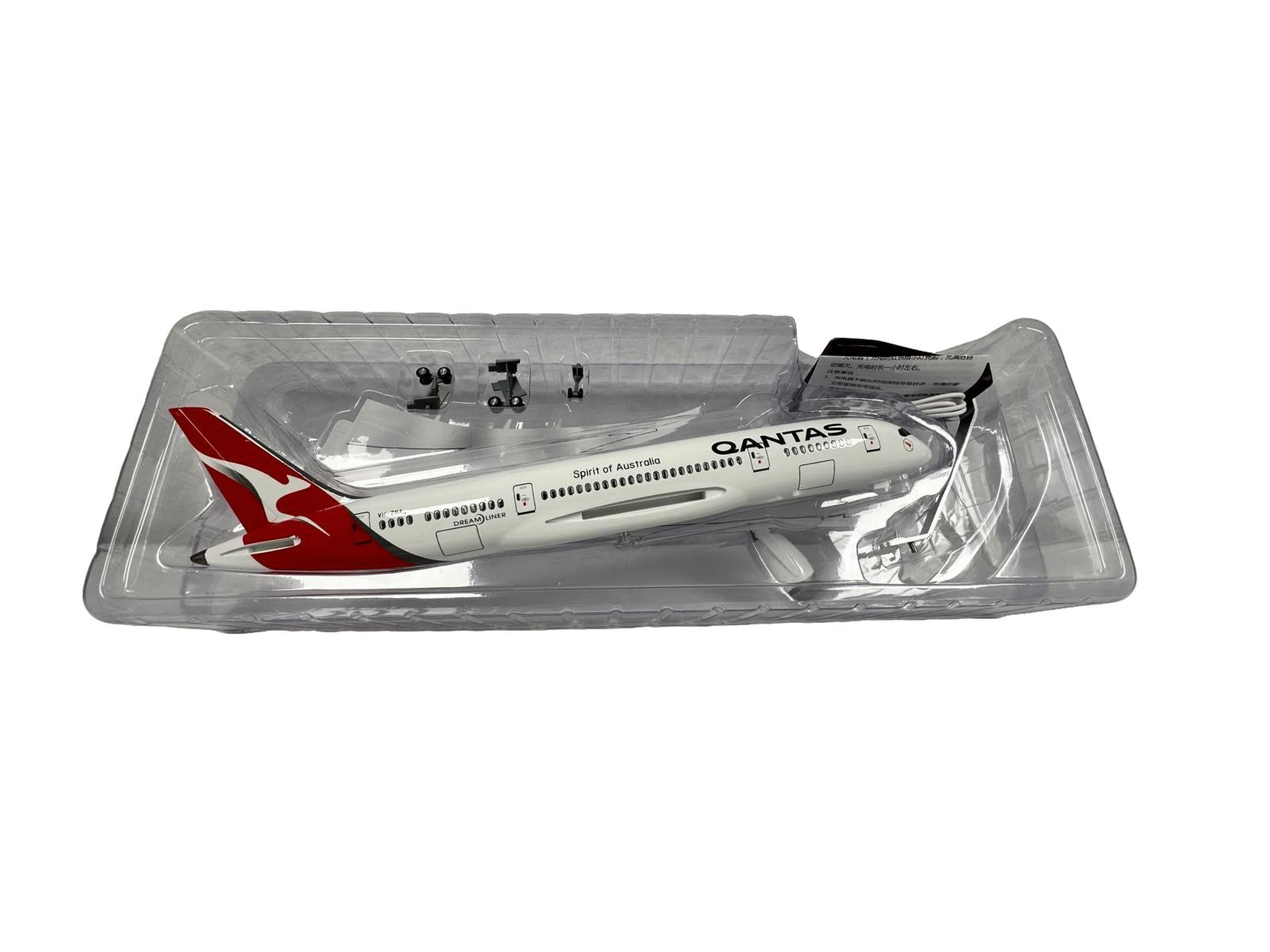 Model Plane Aircraft Large Scale Qantas 787 Premium Airplane Lights Gift Decor - Chame LTD